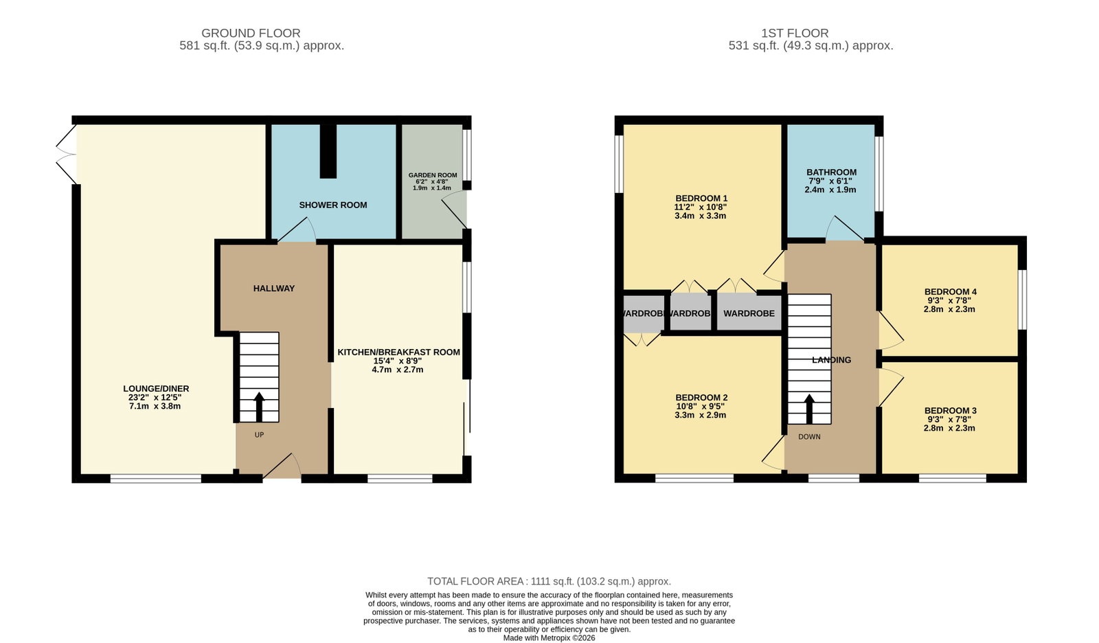 6, Tithe Farm Road, Dunstable floorplan