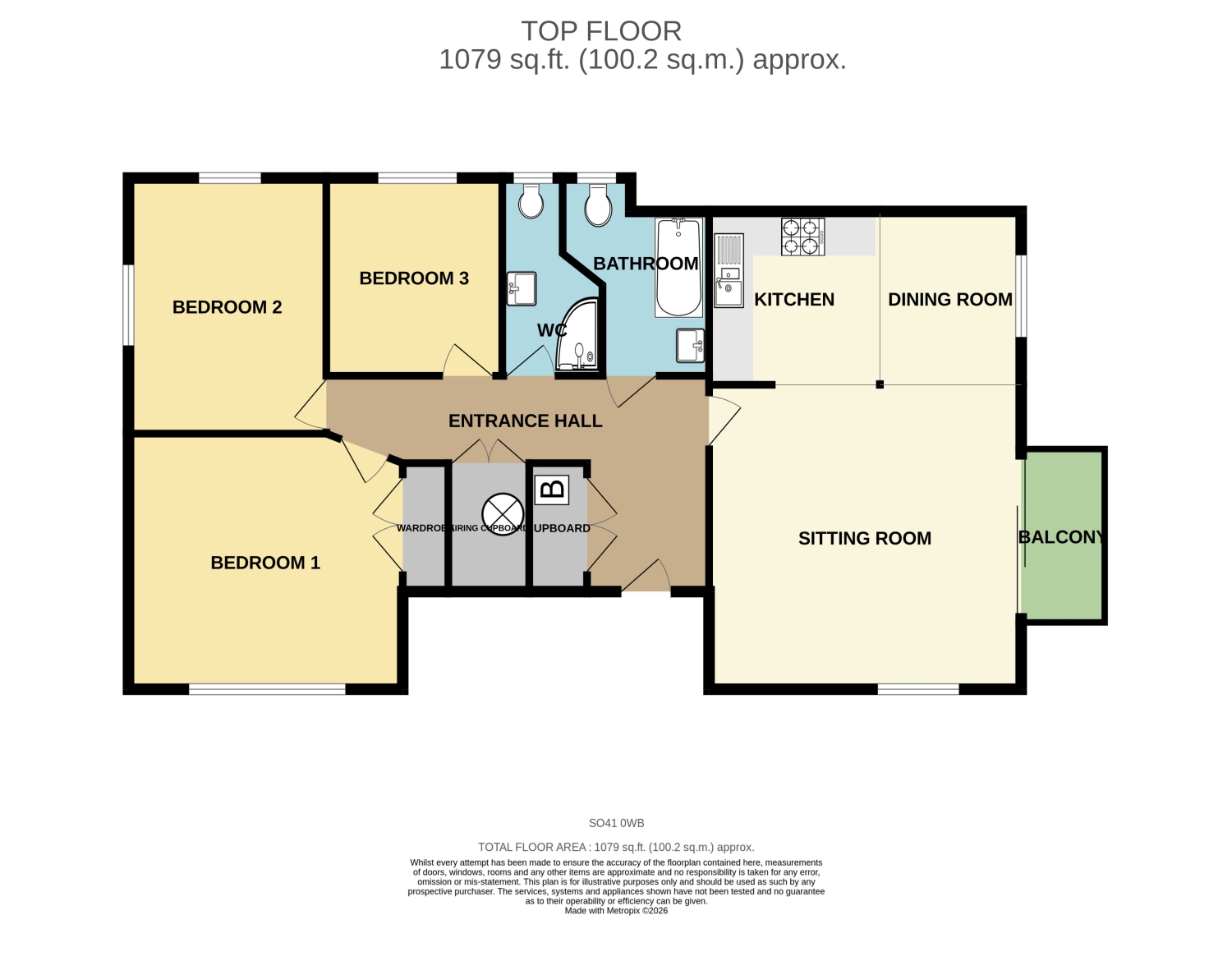 Whitby Court, Maryland Gardens, Milford On Sea, Lymington floorplan
