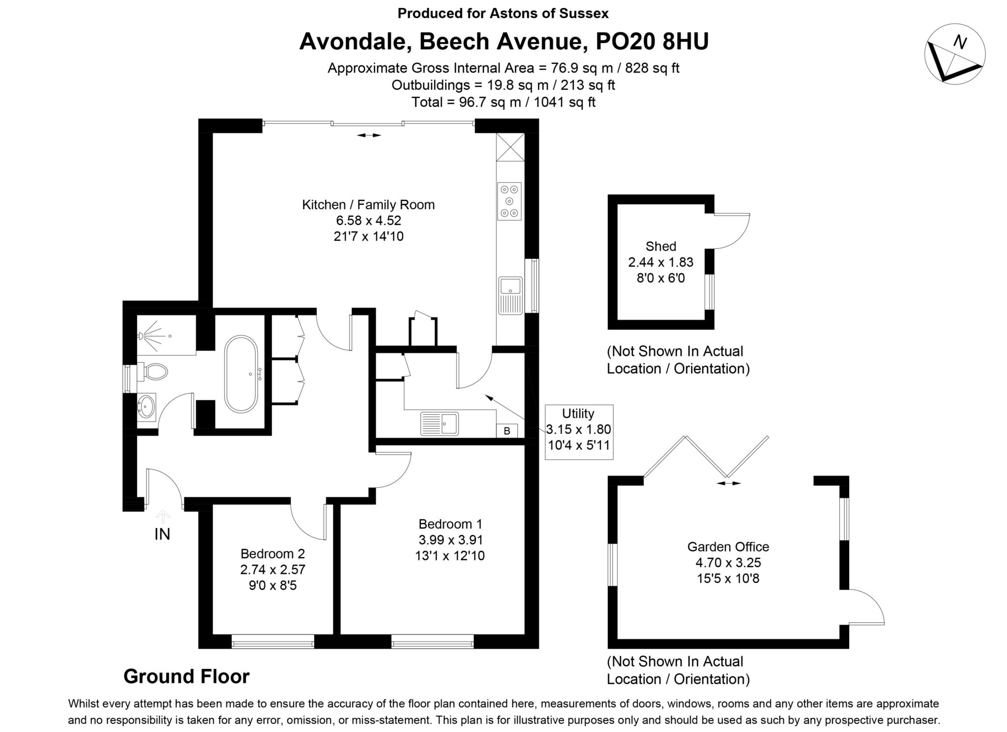 Avondale, Beech Avenue, Chichester floorplan