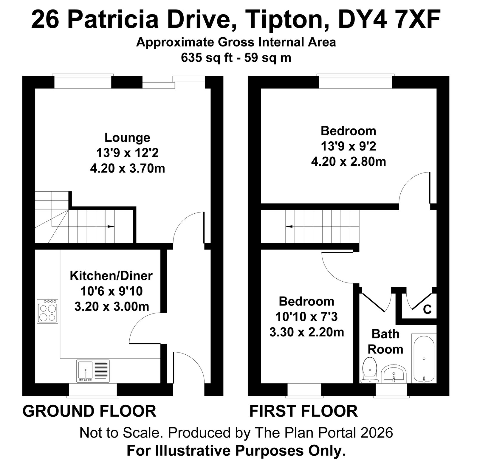 26, Patricia Drive, Tipton floorplan