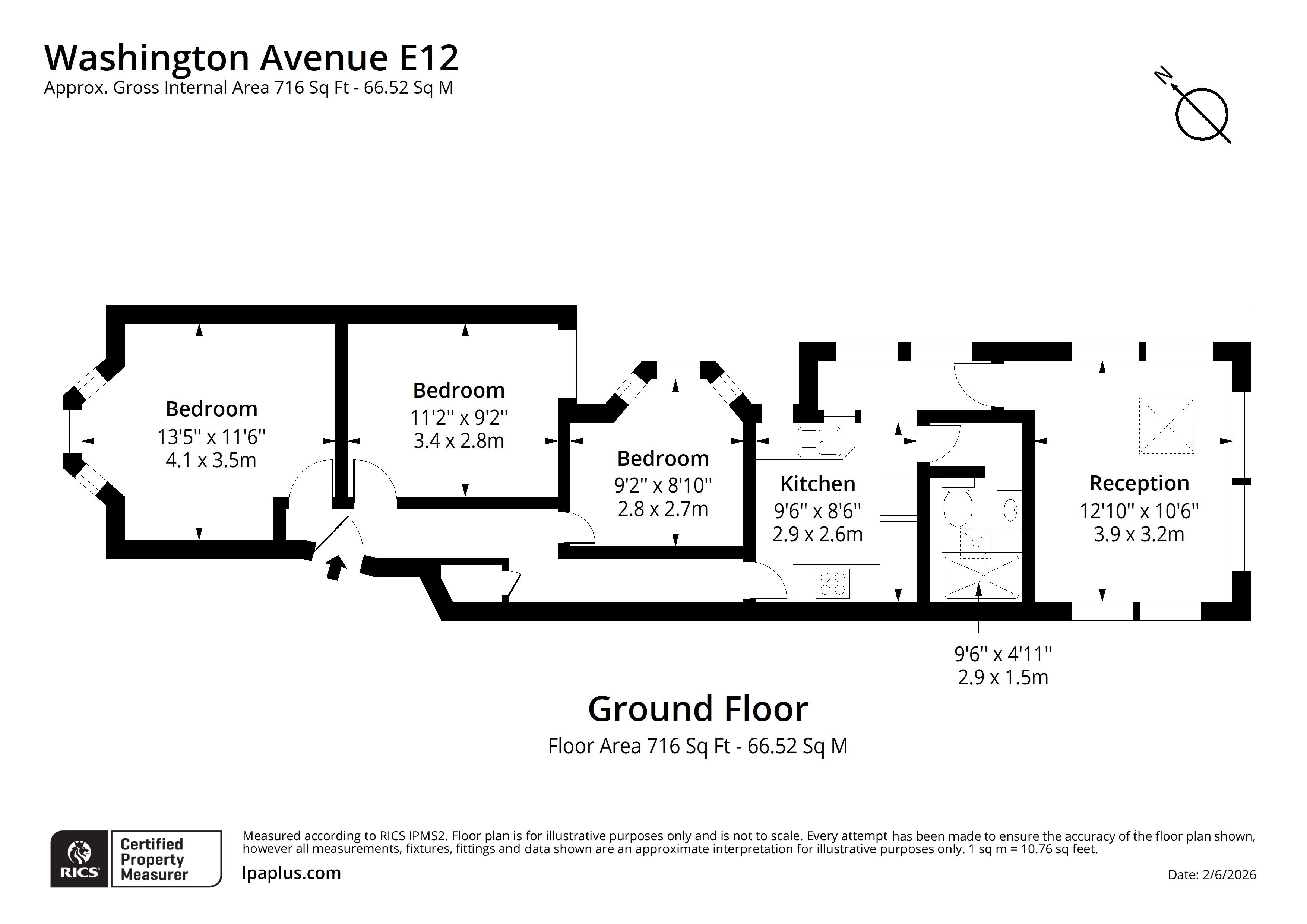 14, Washington Avenue, London floorplan