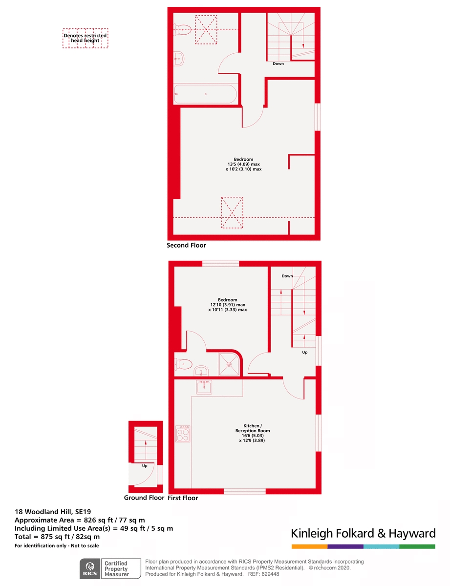 Top Floor Flat, 18, Woodland Hill, Crystal Palace floorplan