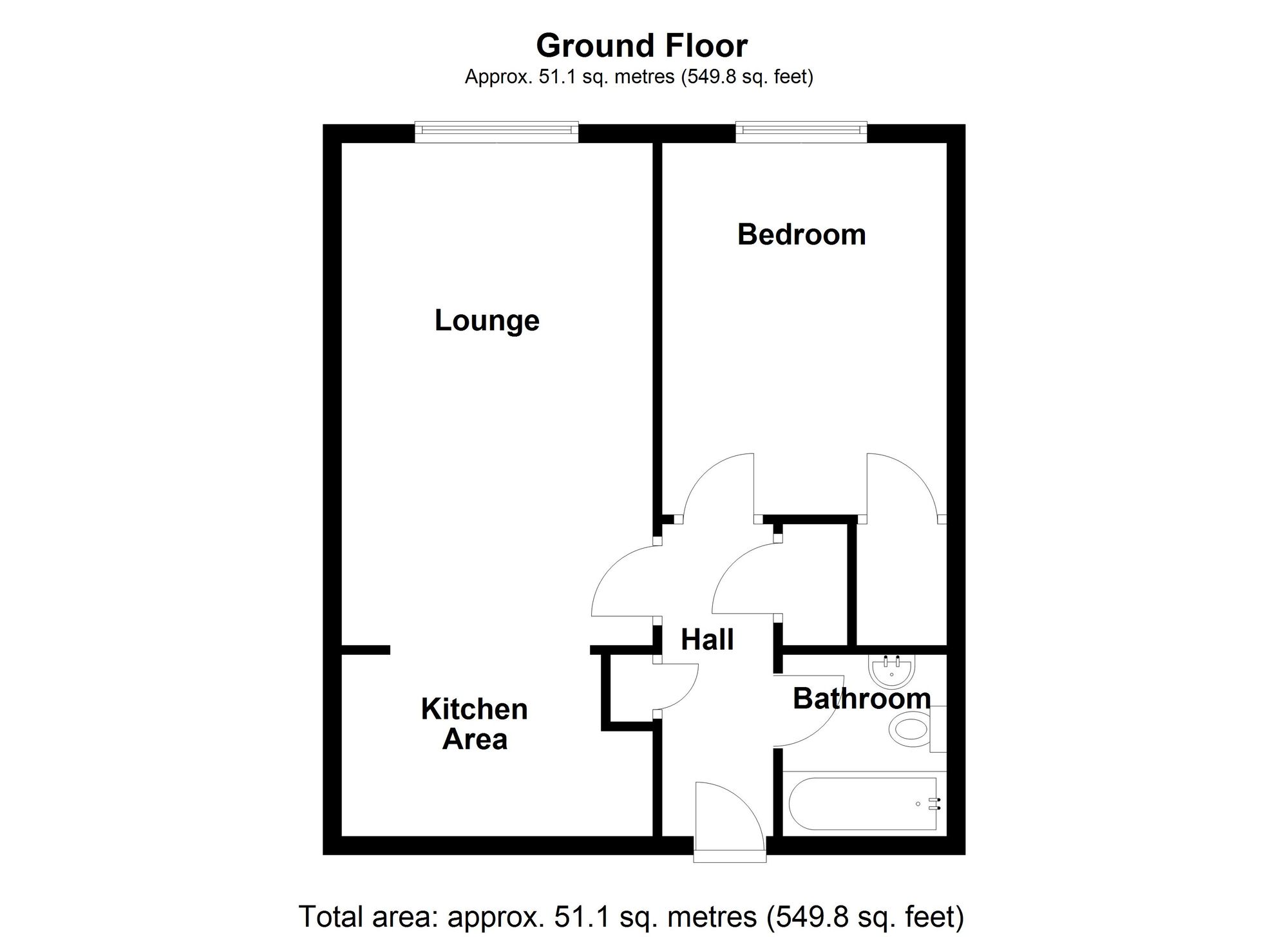Flat 21, Glan Y Dwr Y Rhodfa, Barry floorplan