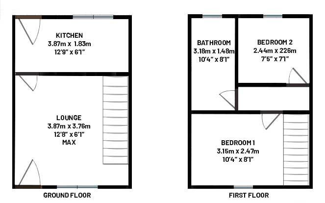 41, Ystrad Road, Pentre floorplan