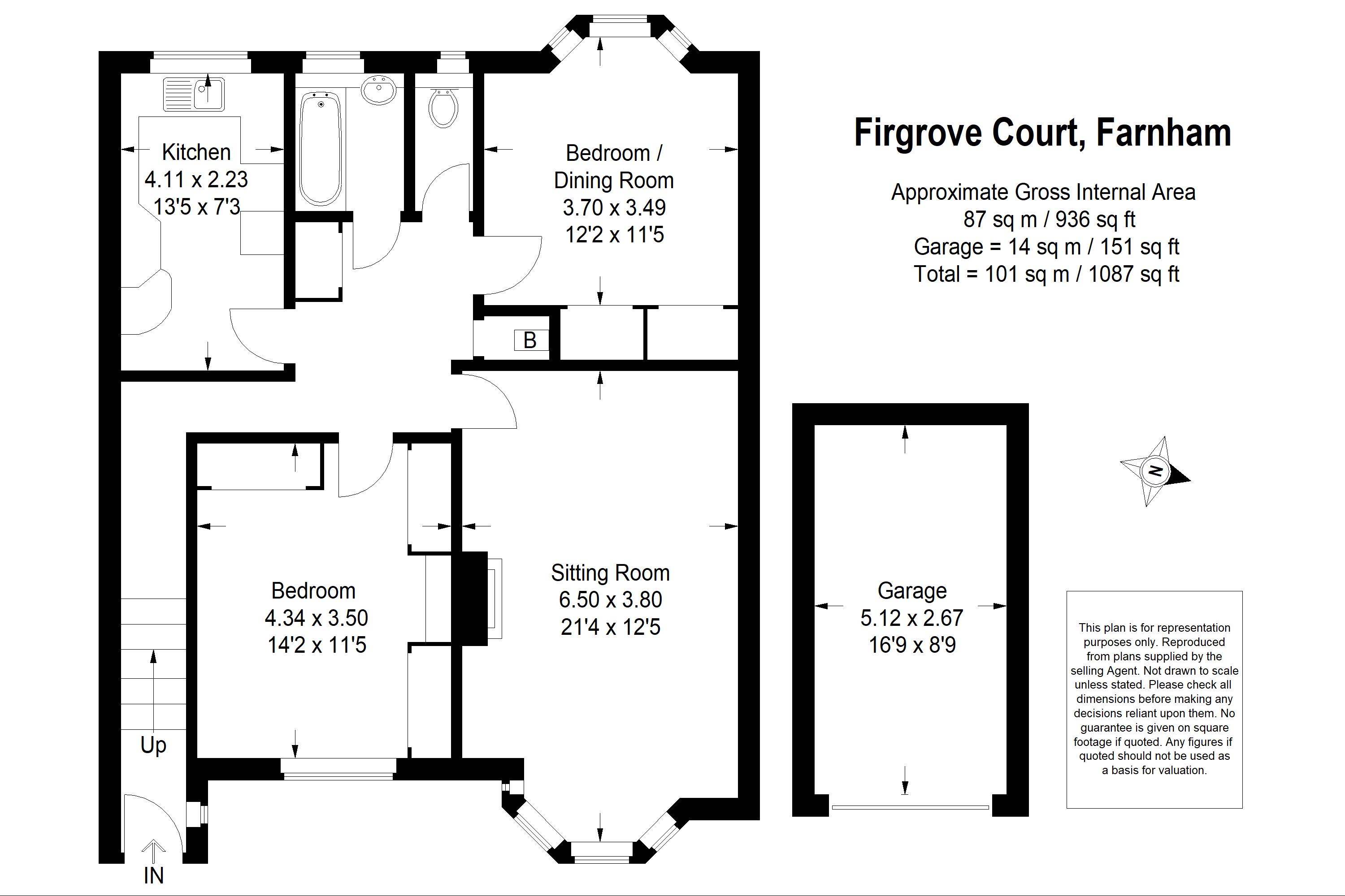 2 Bedrooms Maisonette for sale in Firgrove Court, Farnham GU9