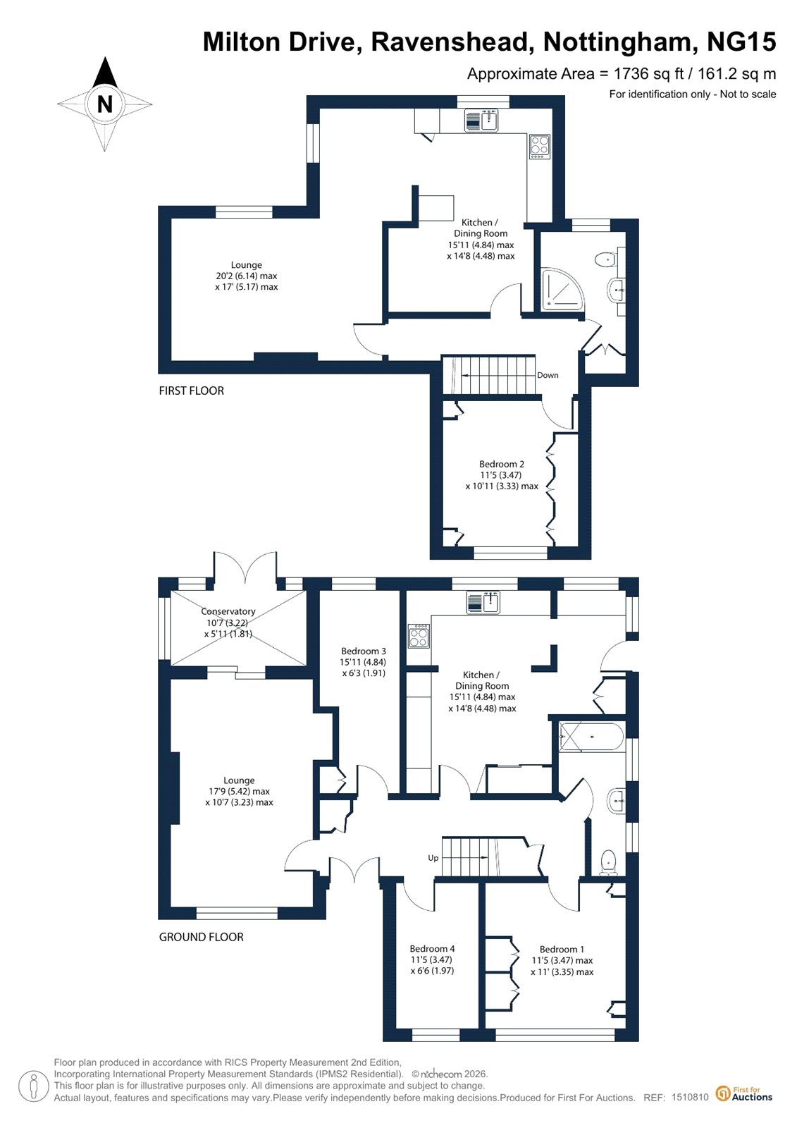 3, Milton Drive, Nottingham floorplan