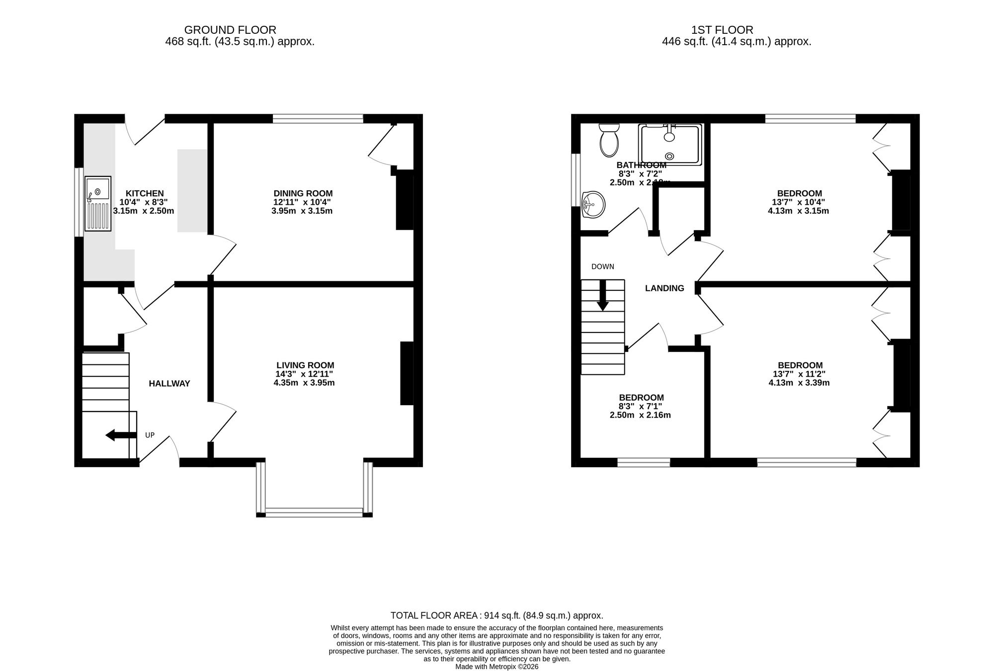 3 Arch Cottages, Newport floorplan