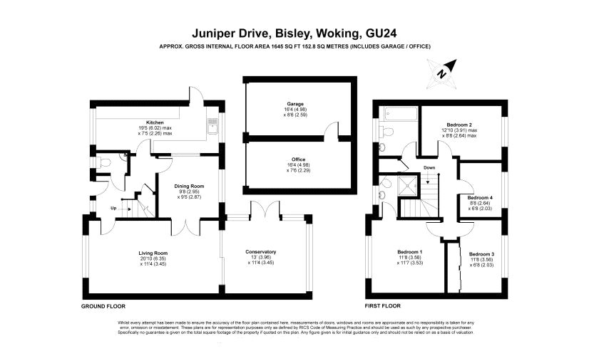 4 Bedrooms Detached house for sale in Bisley, Woking GU24