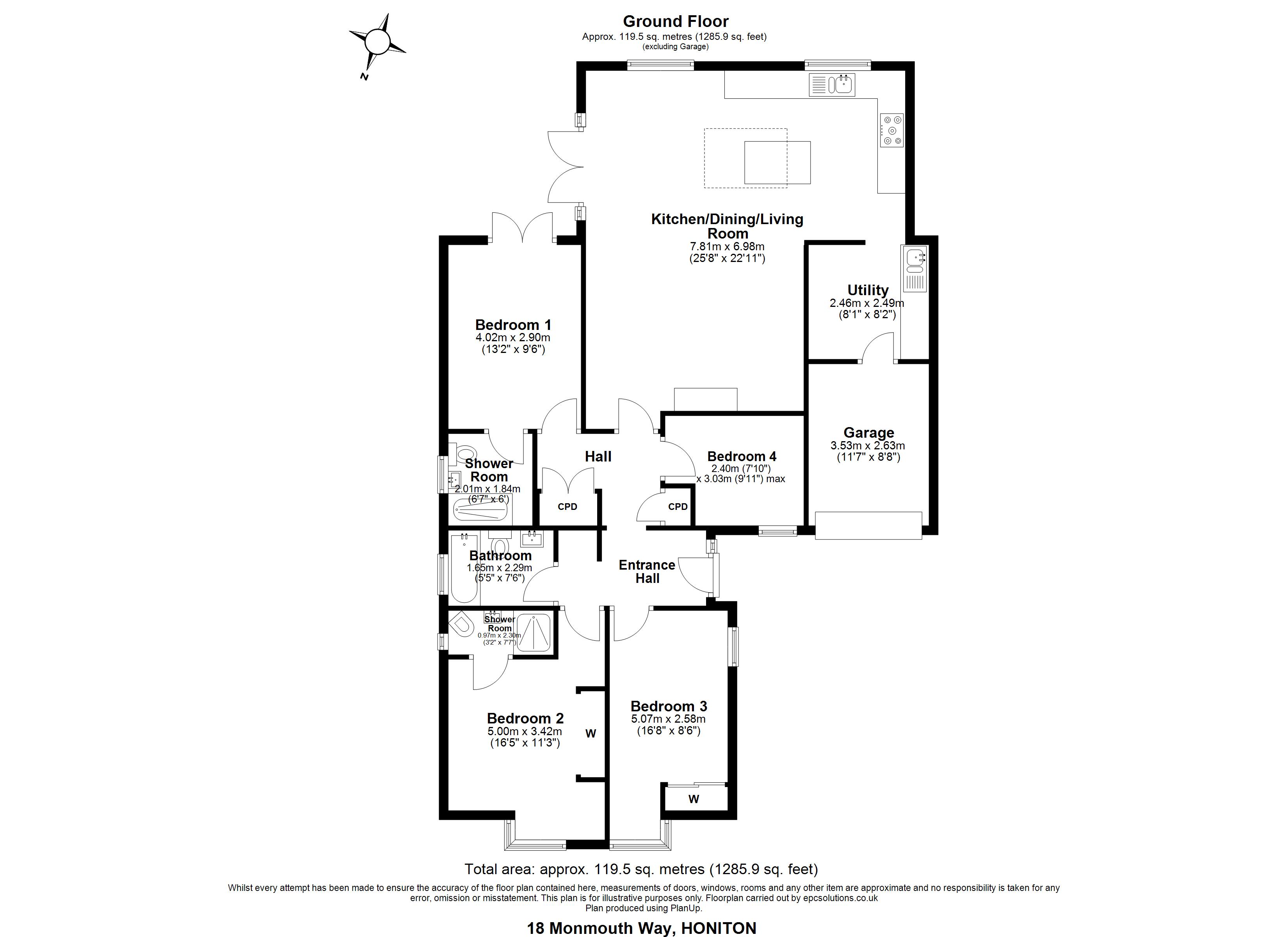 18, Monmouth Way, Devon floorplan