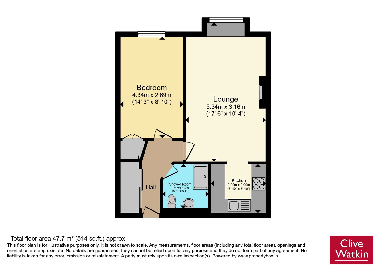 Apartment 14, Fernwood,, Church Road, Wirral floorplan