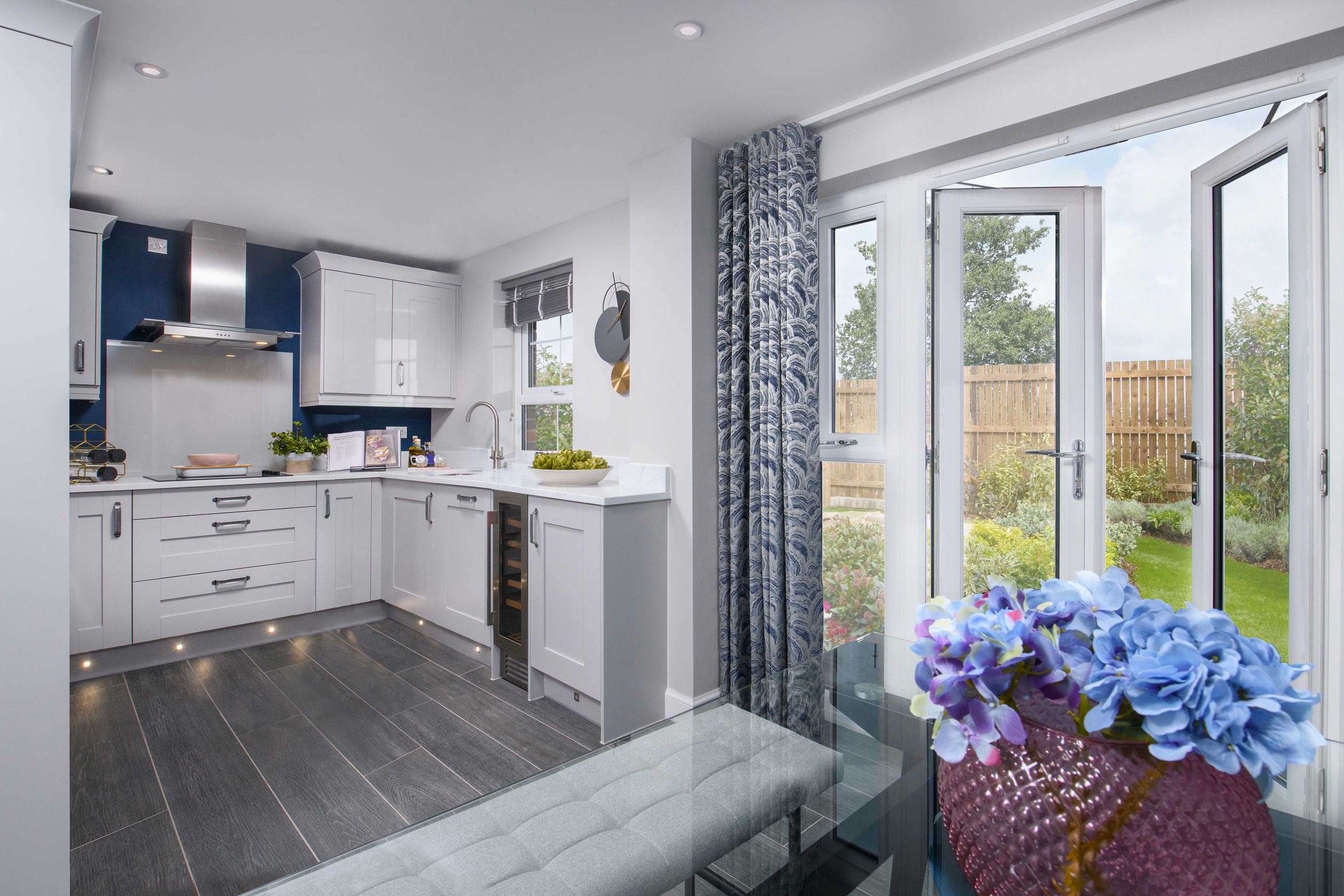 Property 3 of 10. Ripon Show Home Kitchen With French Doors