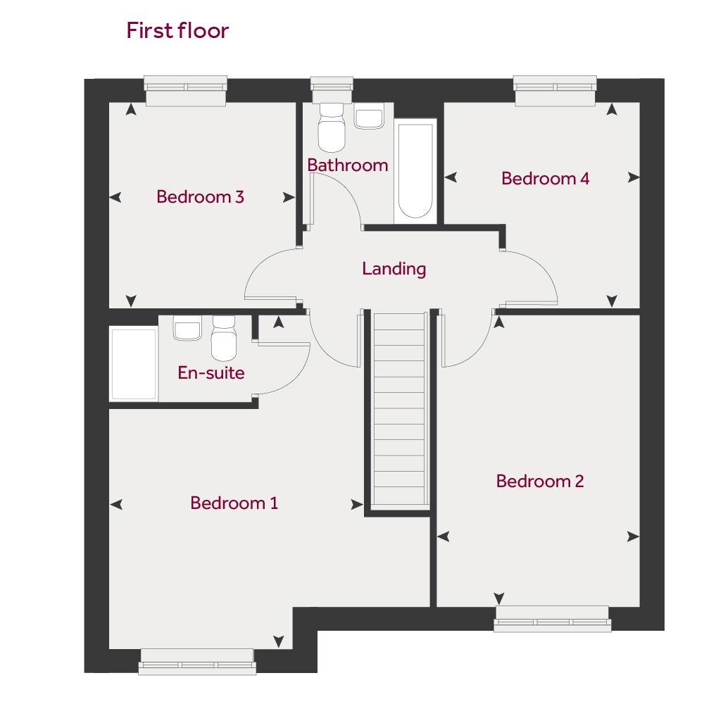 Willow Grange, Chesterfield floorplan