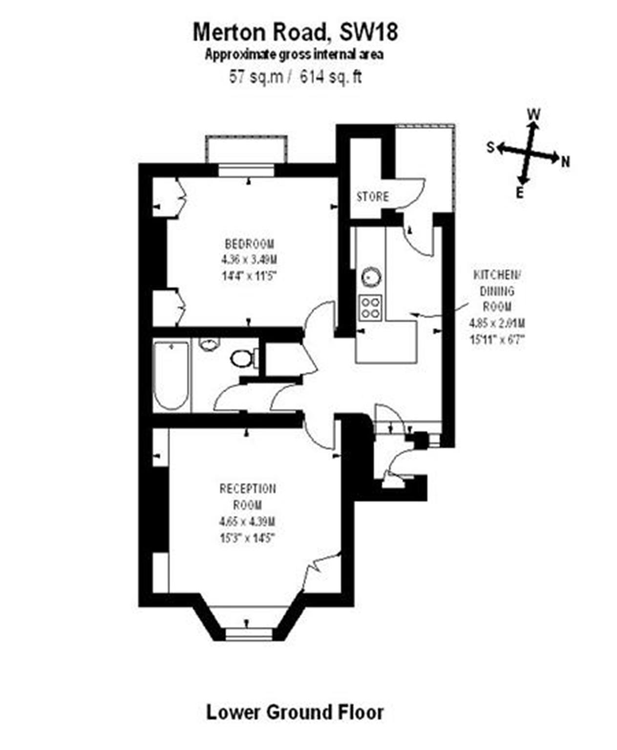 1 Bedrooms Flat to rent in Merton Road, London SW18