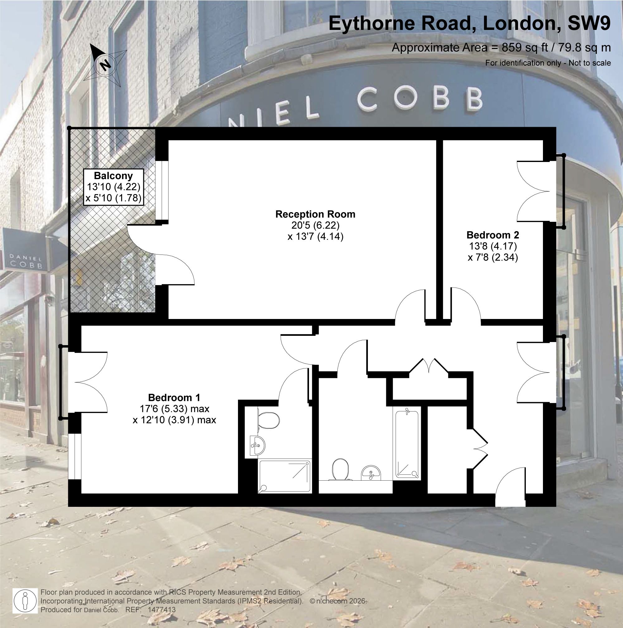 Flat 21, 7 Eythorne Road, London floorplan