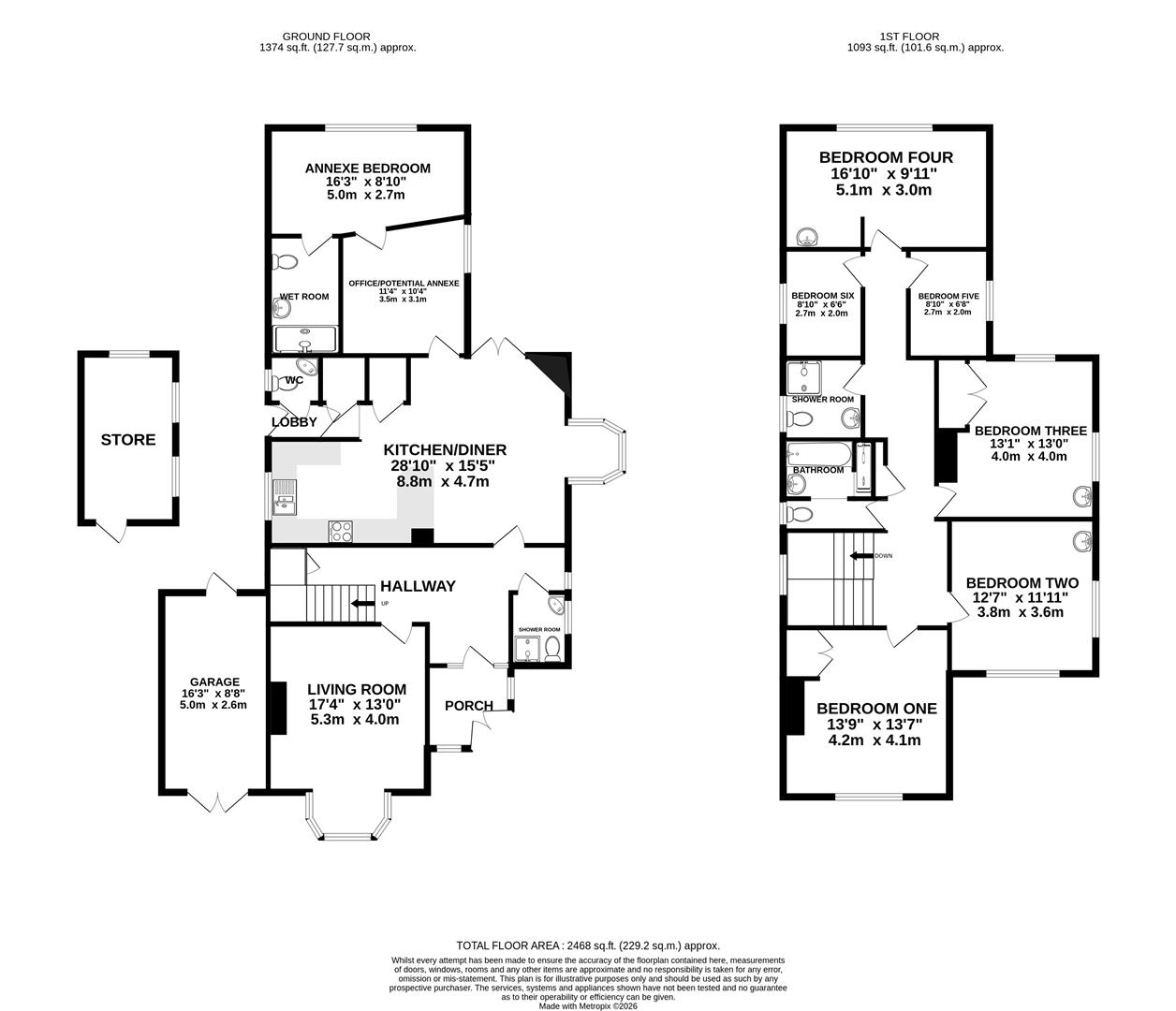 14, Lynmoor Road, Weymouth floorplan