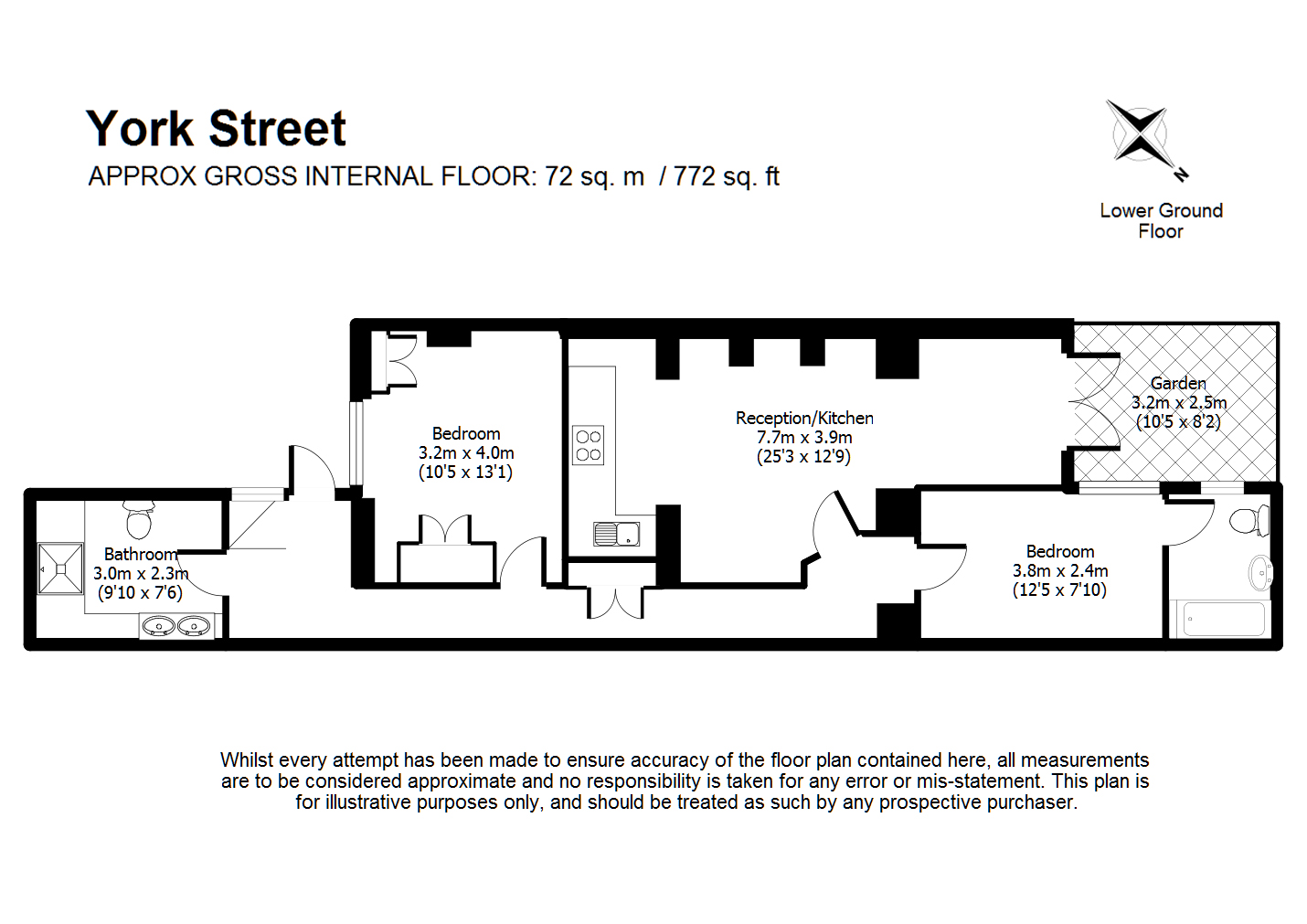 2 Bedrooms Flat to rent in York Street, Marylebone, London W1H