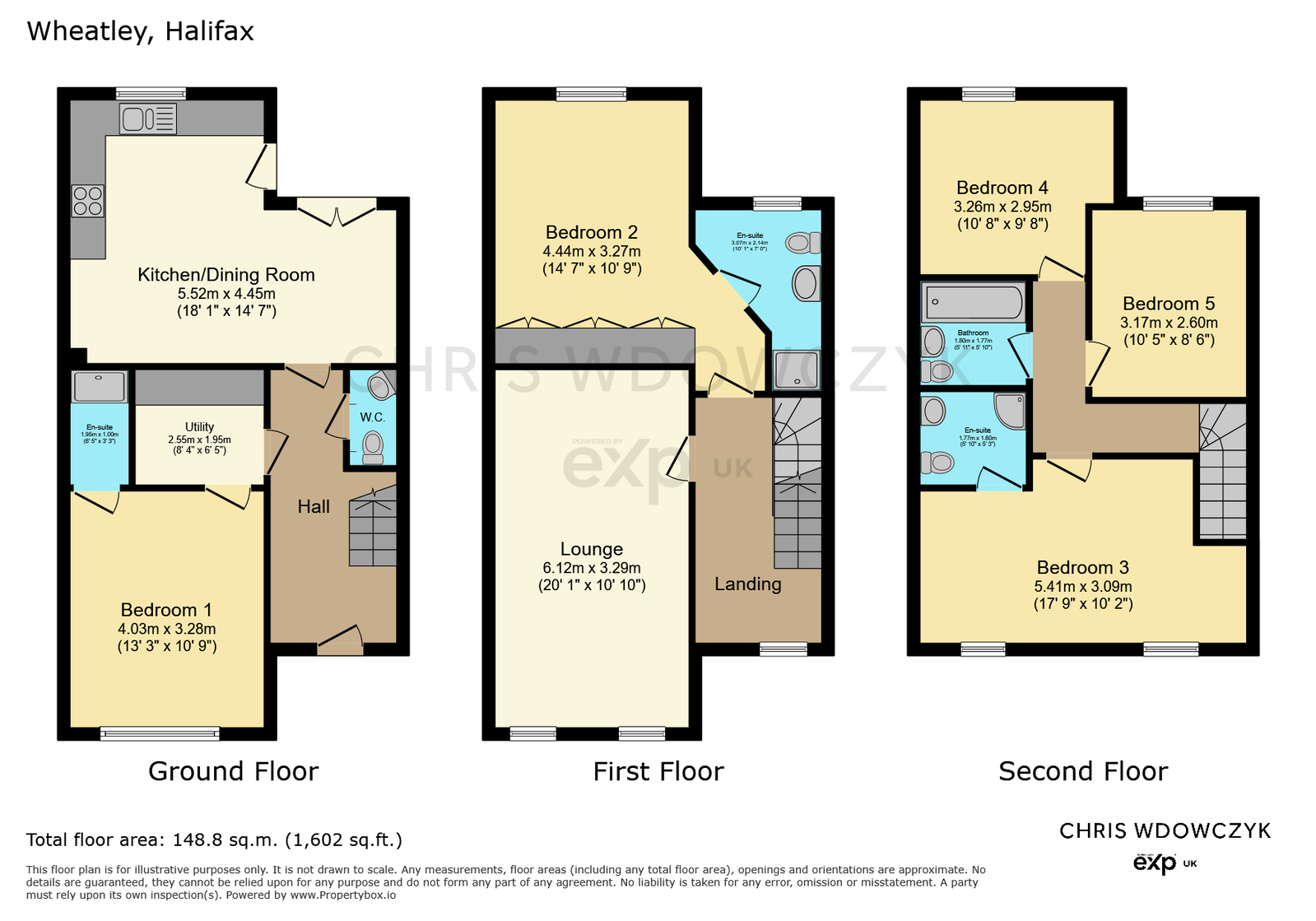 67, Larch Close, Halifax floorplan