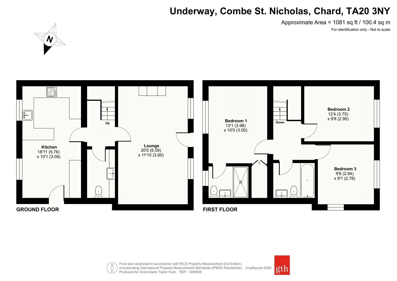 1 Underway Cottage,, Underway, Chard floorplan