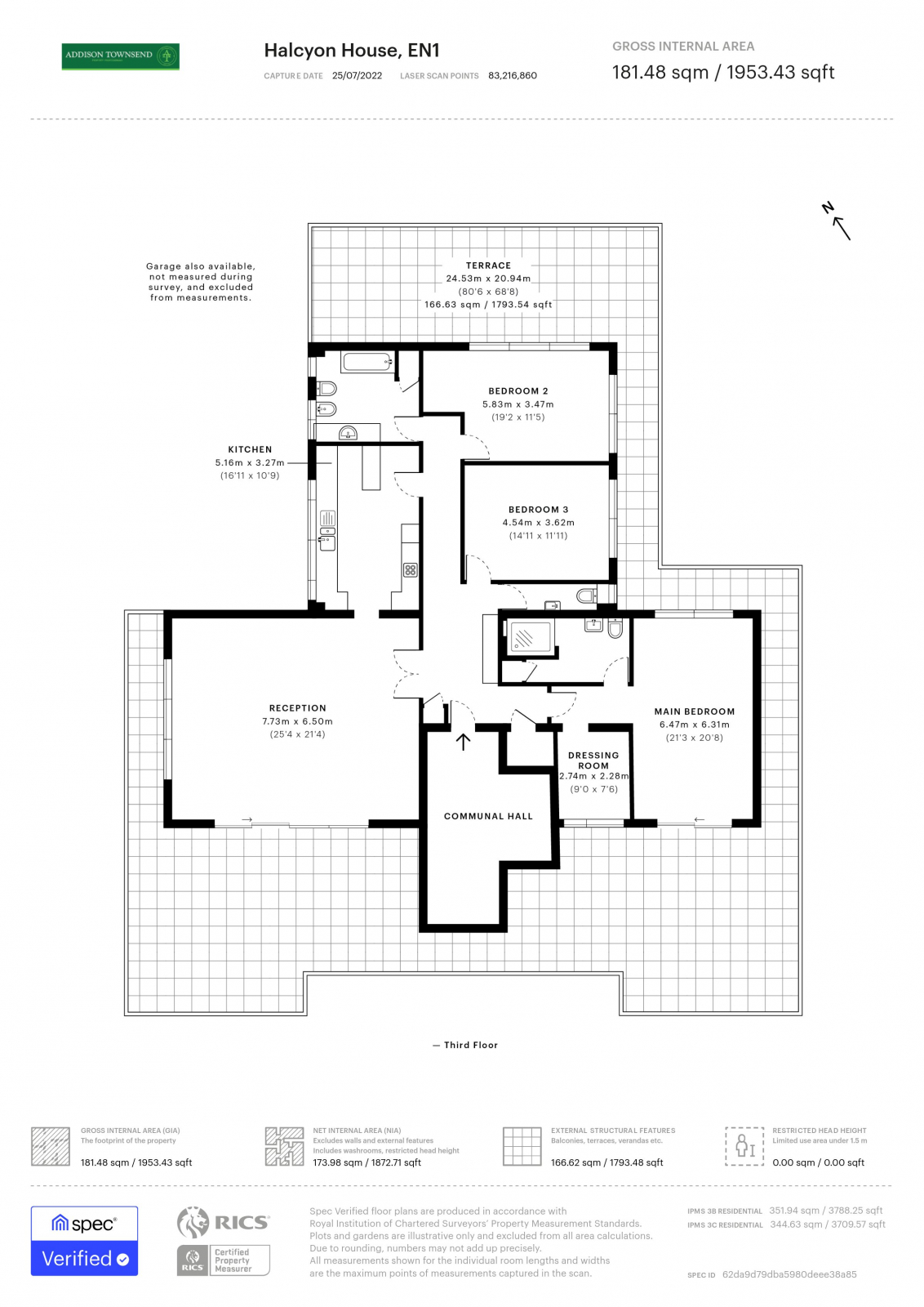 Private Road, Enfield EN1, 3 bedroom flat for sale 63410837