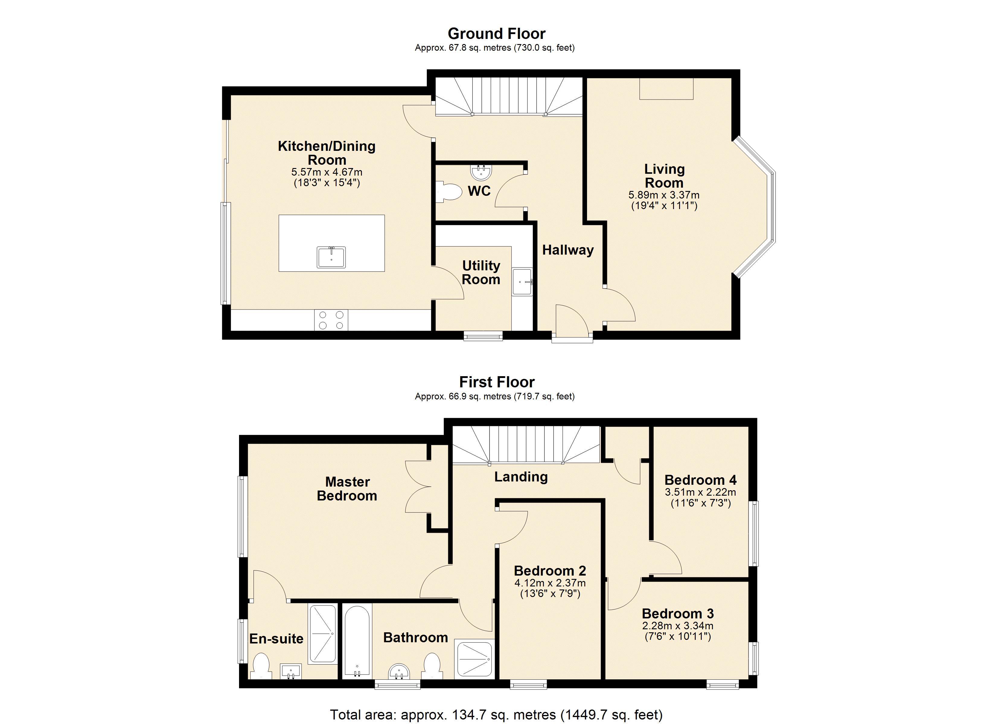 128, Empingham Road, Stamford floorplan