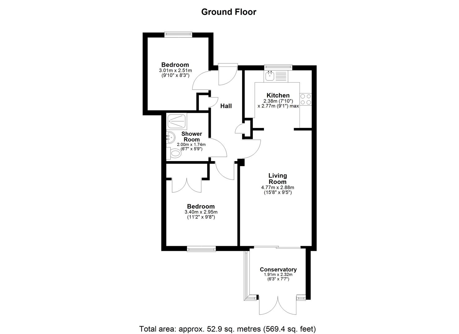 12A, Matterdale Gardens, Maidstone floorplan