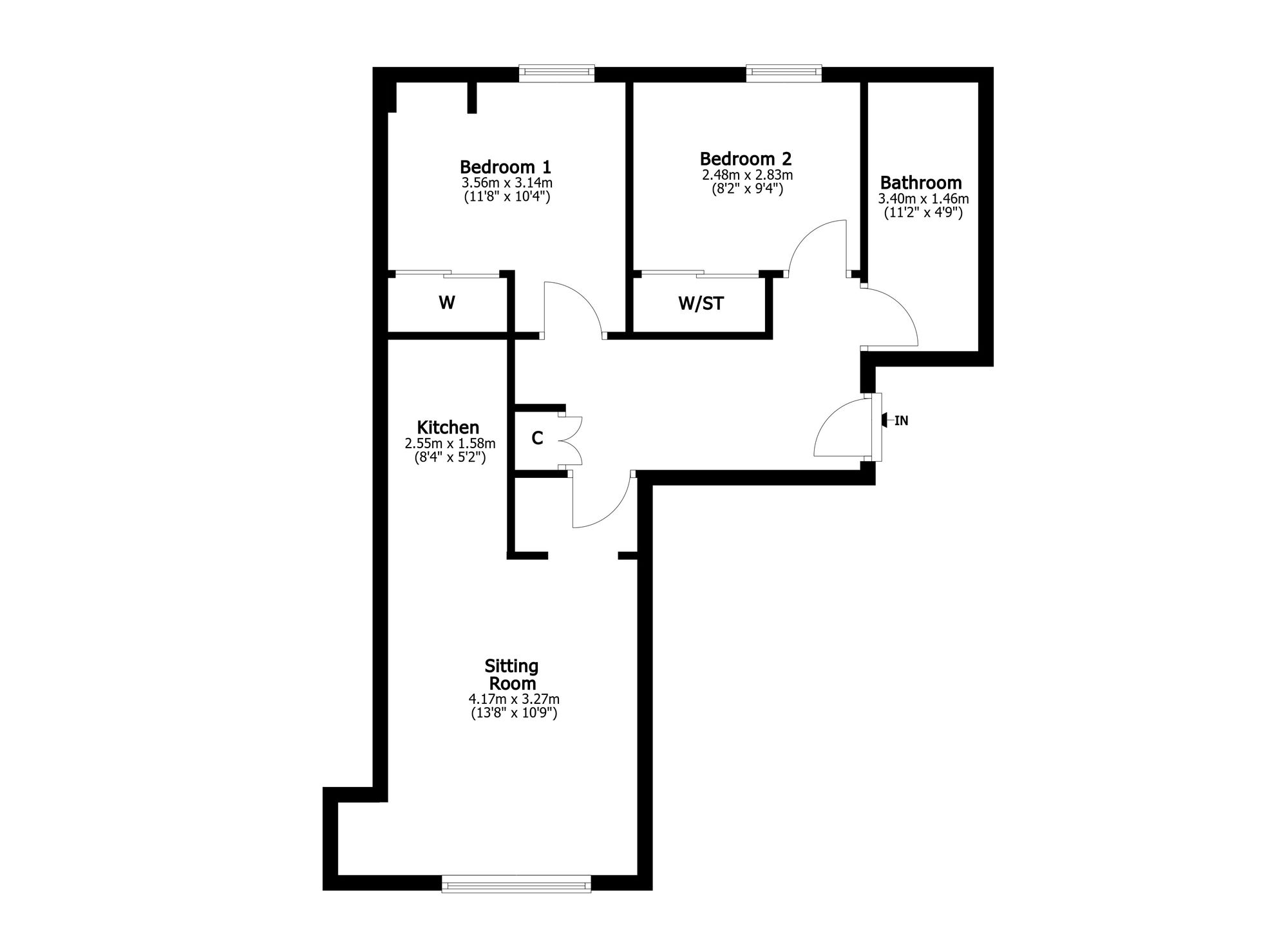 17 Glebe Street, Falkirk floorplan