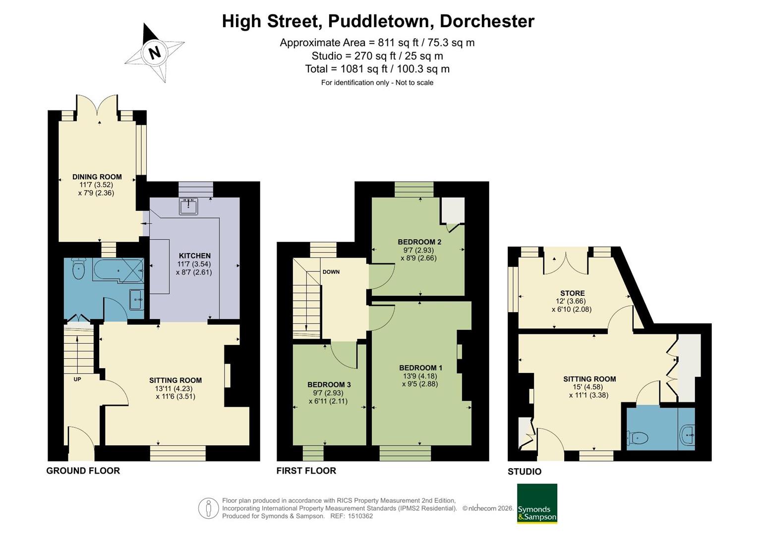 22, High Street, Dorchester floorplan