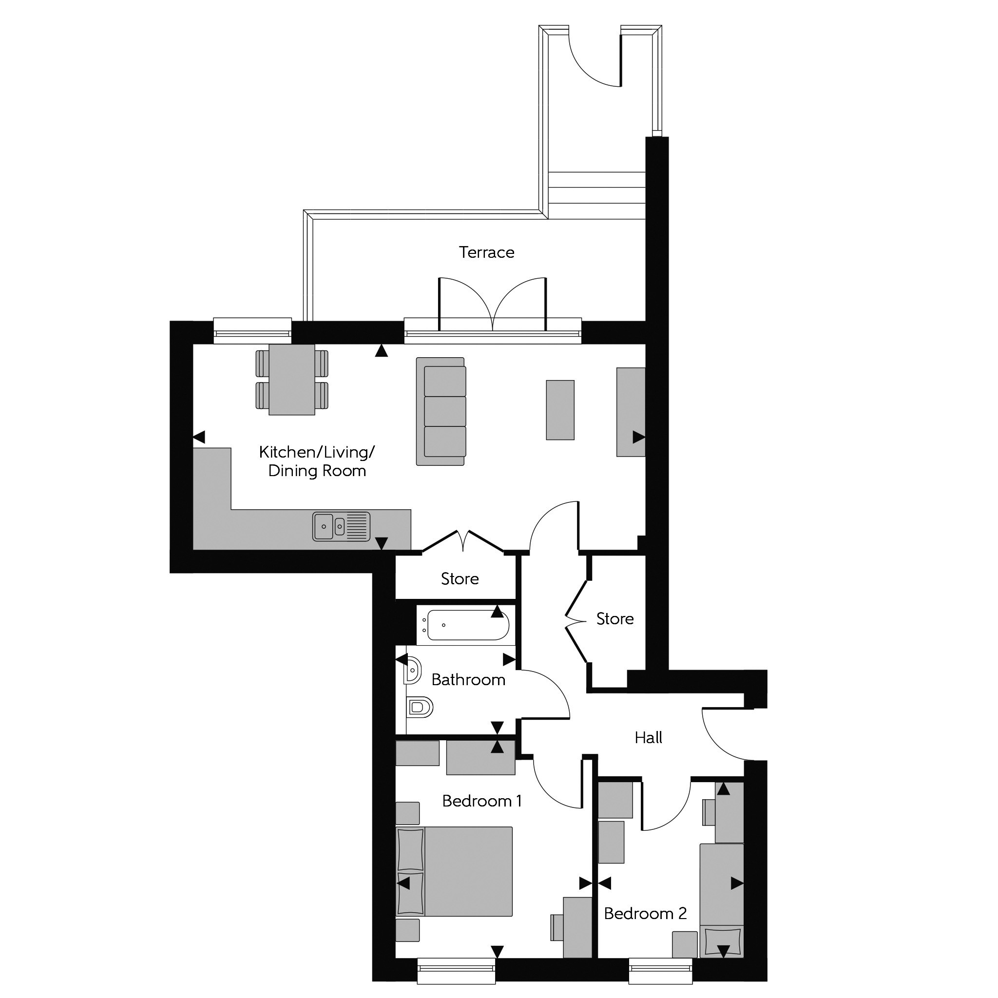 314, Washmill Gardens, Northfleet floorplan
