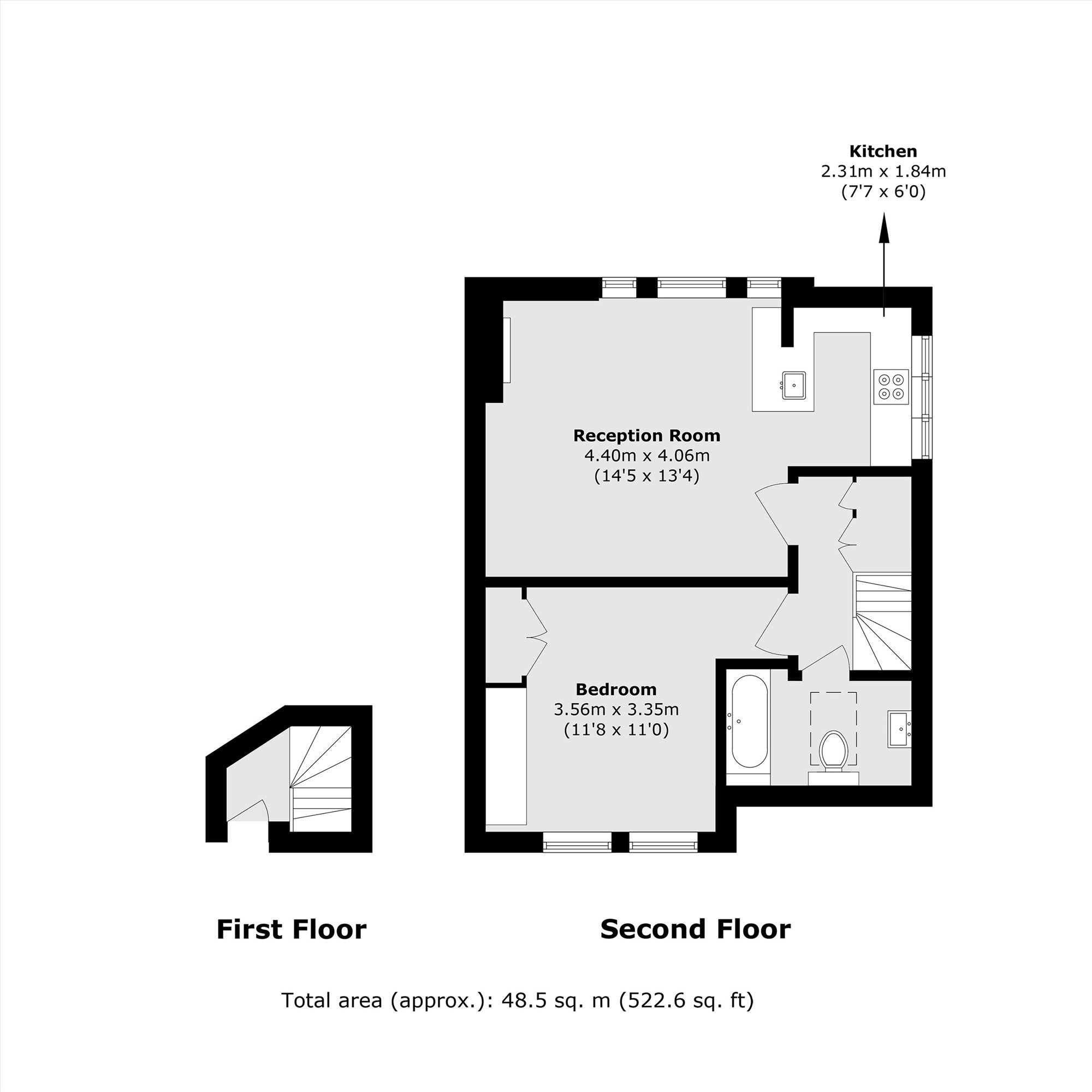 207A, Richmond Road, East Twickenham floorplan
