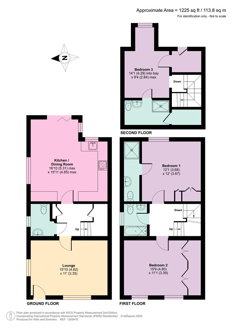 3 Railway Cottages,, Station Approach, East Horsley floorplan
