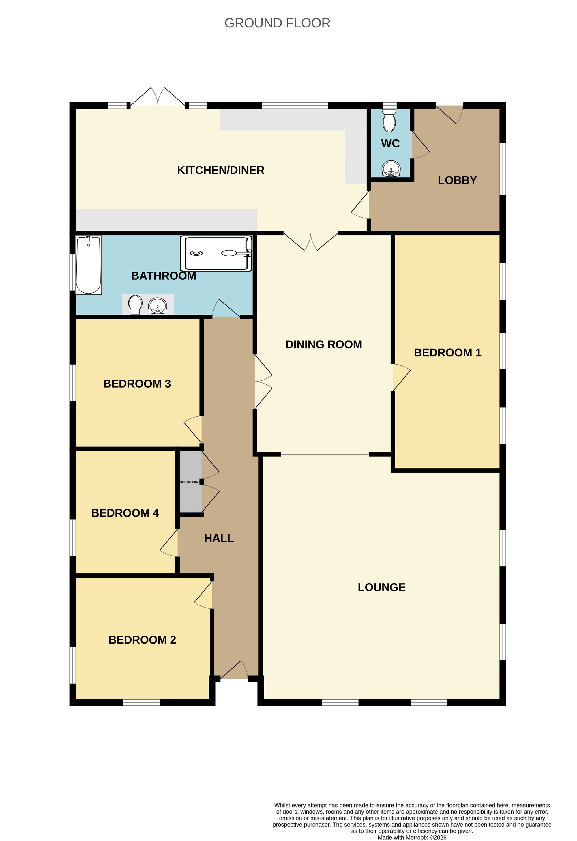 99 Smeeth Road, Wisbech floorplan