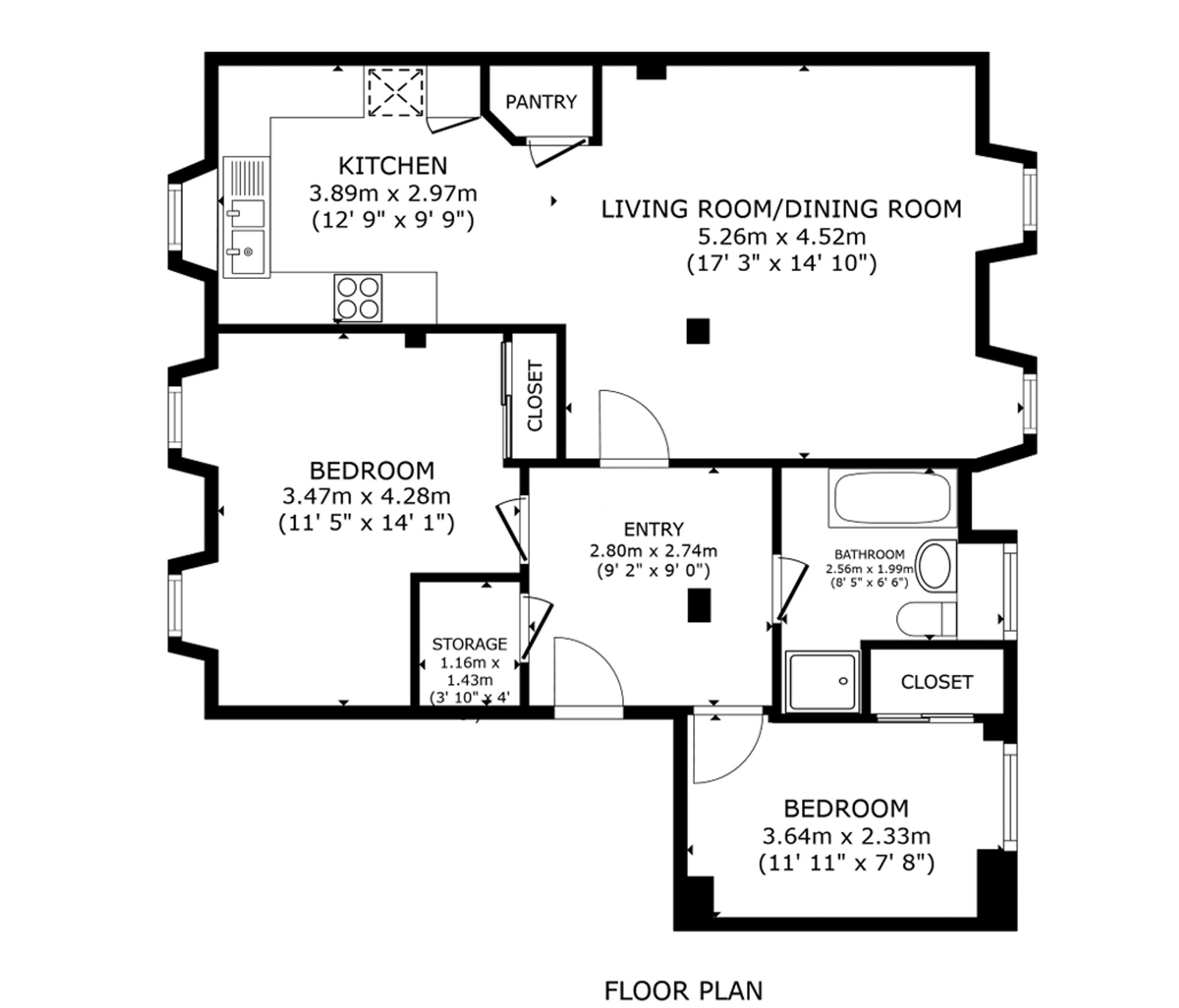 Flat 4, Clock Mill Upper Mill Street, Tillicoultry floorplan