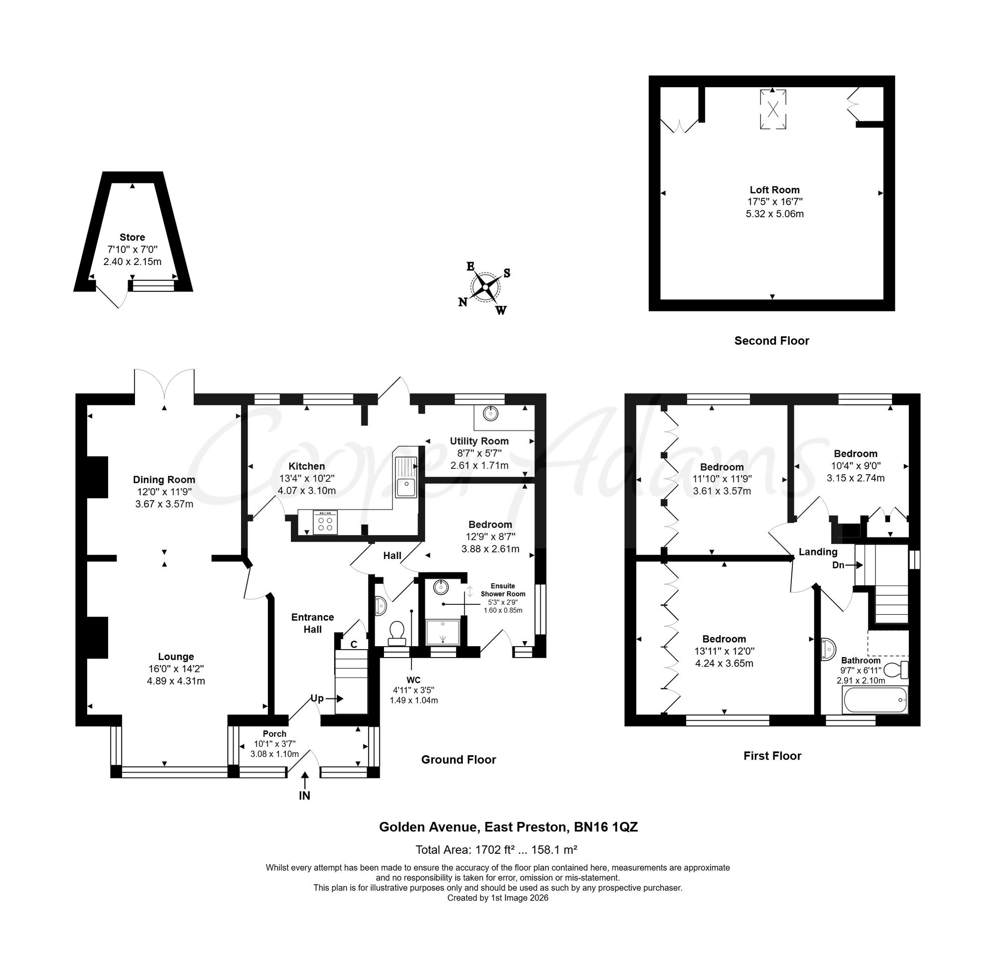 3 Golden Avenue, Littlehampton floorplan