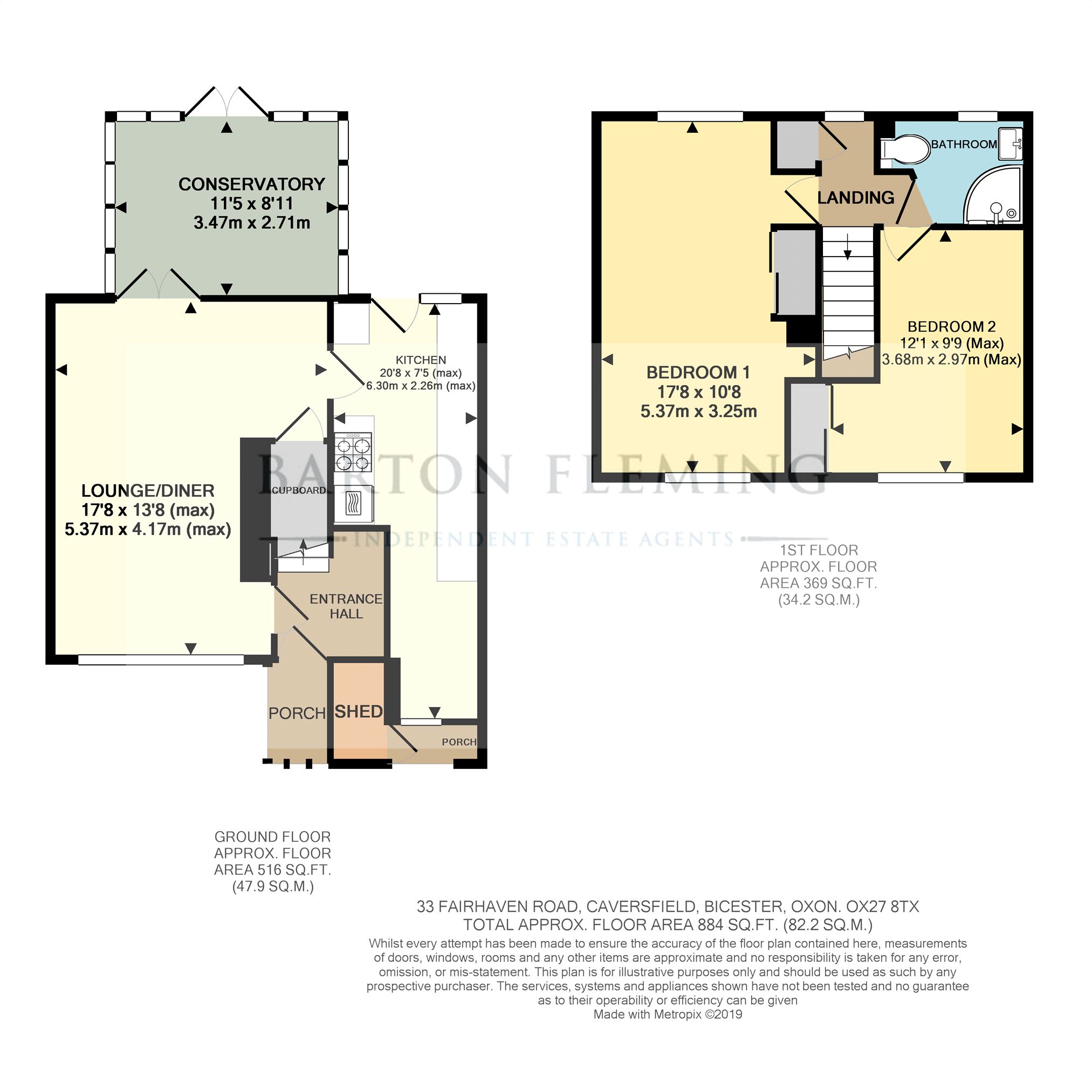 2 Bedrooms Terraced house for sale in Fairhaven Road, Caversfield, Bicester OX27