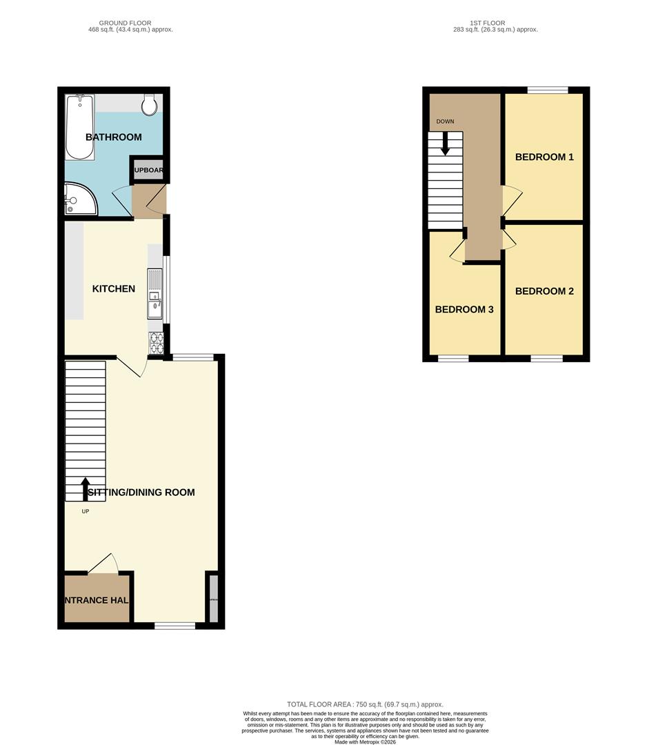 53, Heol Morlais, Kidwelly floorplan
