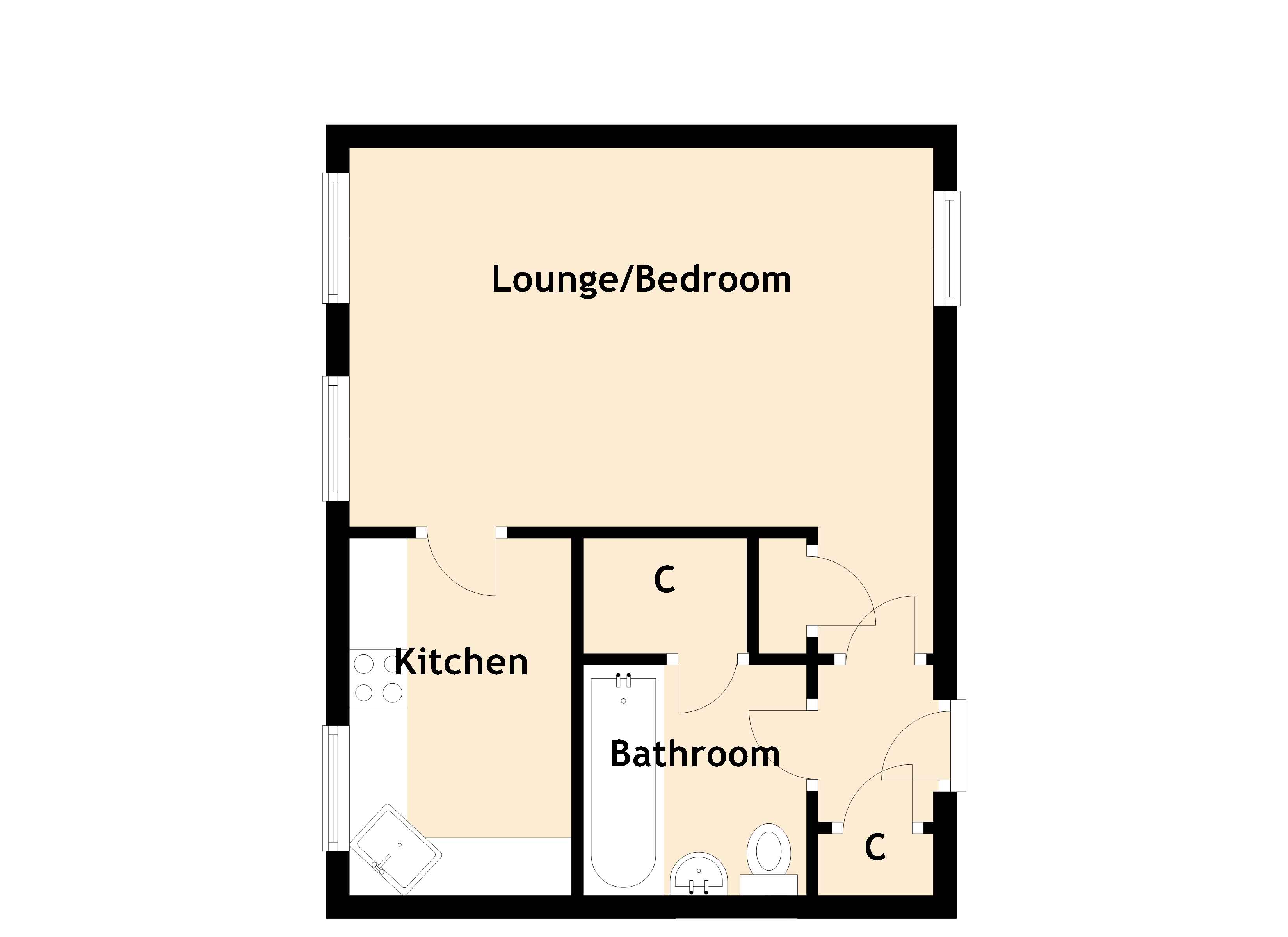 0 Bedrooms Studio for sale in Castle Walk, Port Seton, Prestonpans EH32