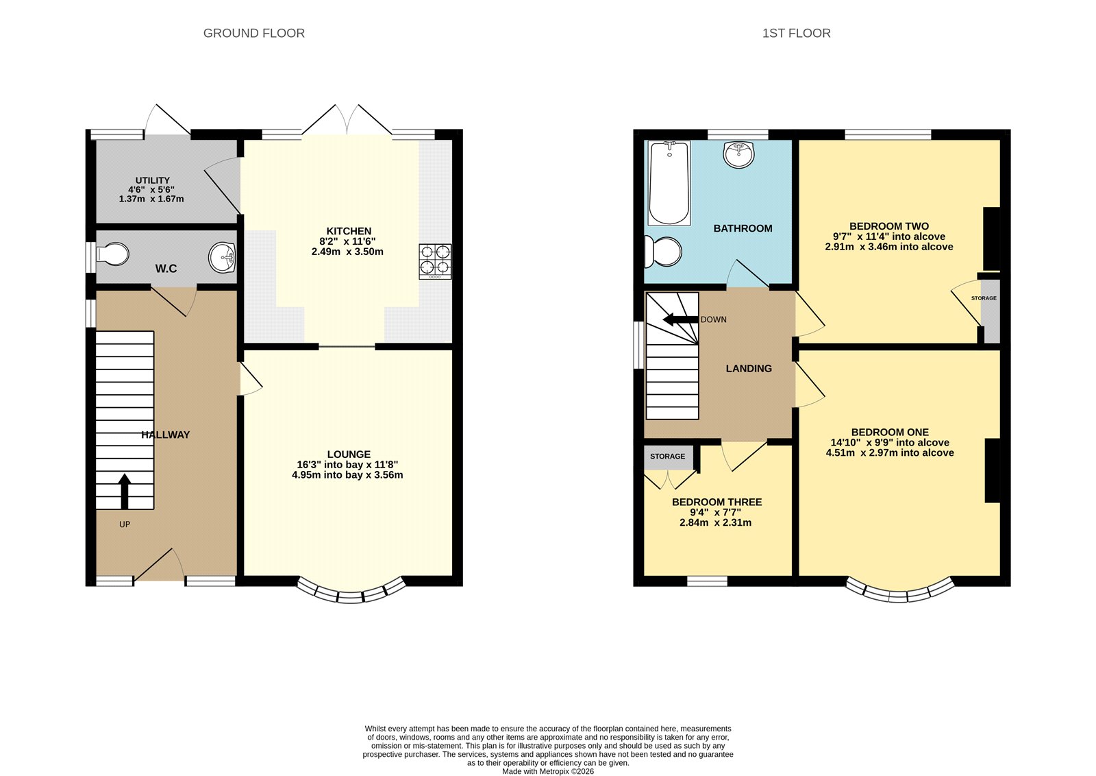 59, Highfield Road, Worcestershire floorplan