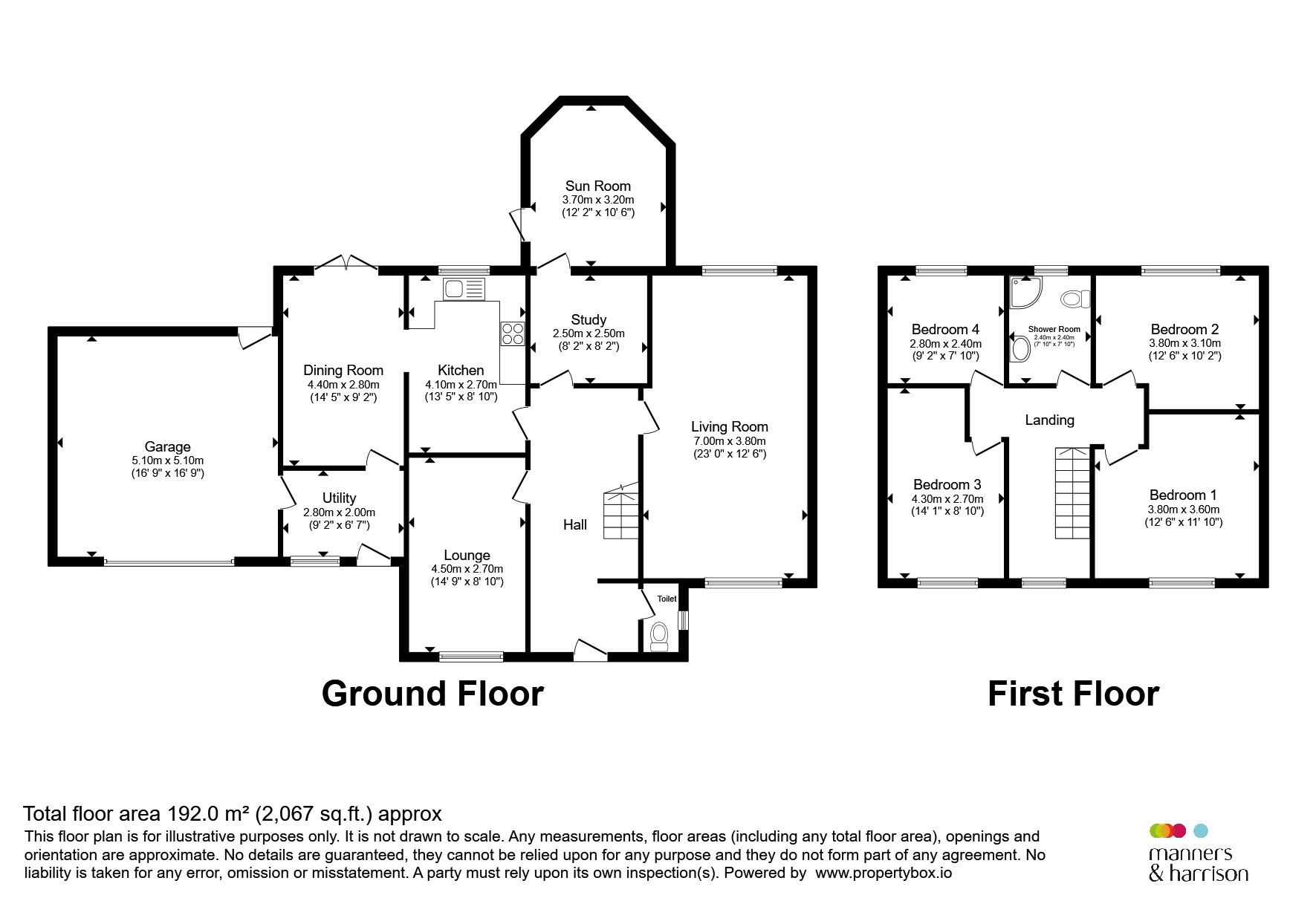 14, College Close, Hartlepool floorplan