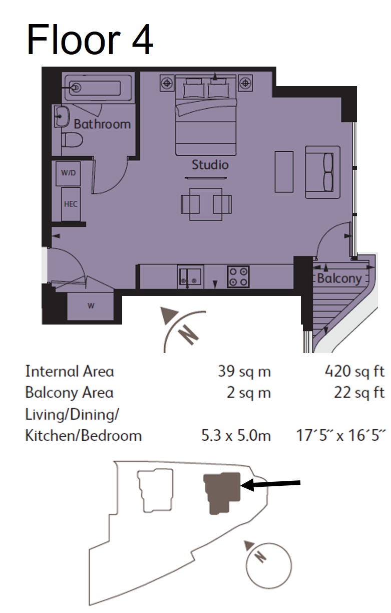 Lantana Heights, Glasshouse Gardens, Stratford, London floorplan