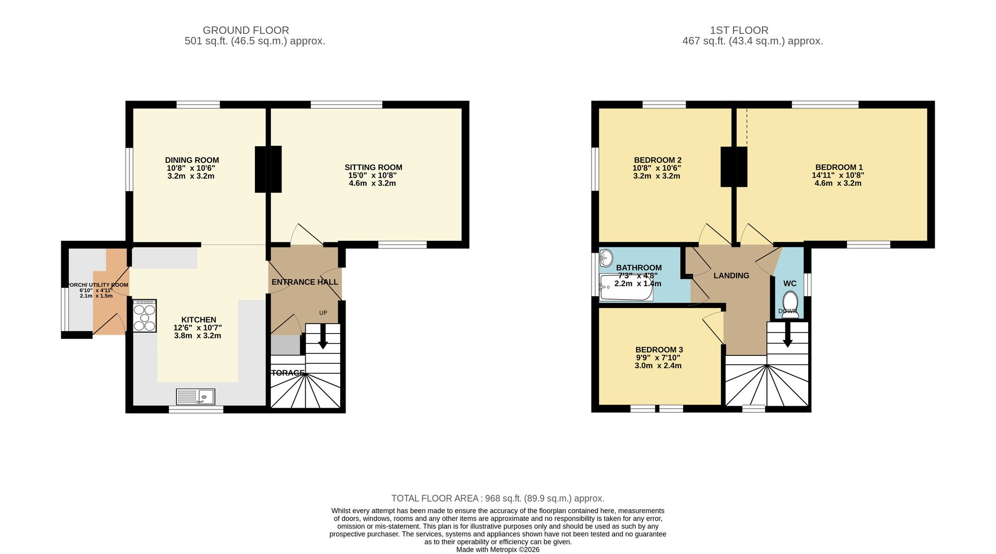139 Chickerell Road, Weymouth floorplan