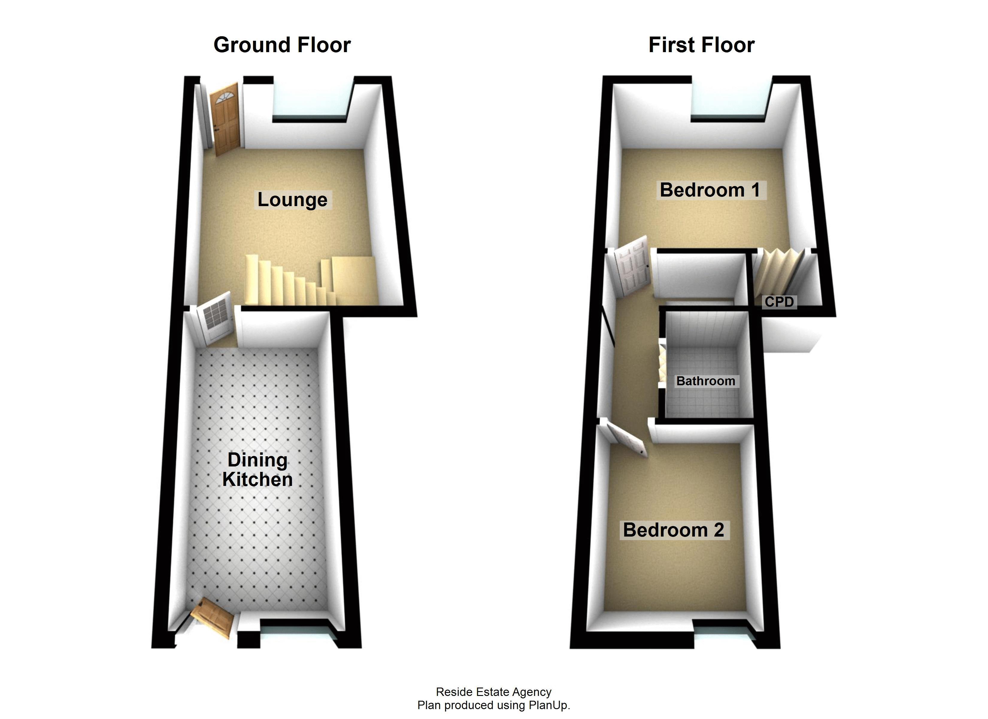 Market Street, Healey, Rochdale OL12, 2 bedroom terraced house for sale