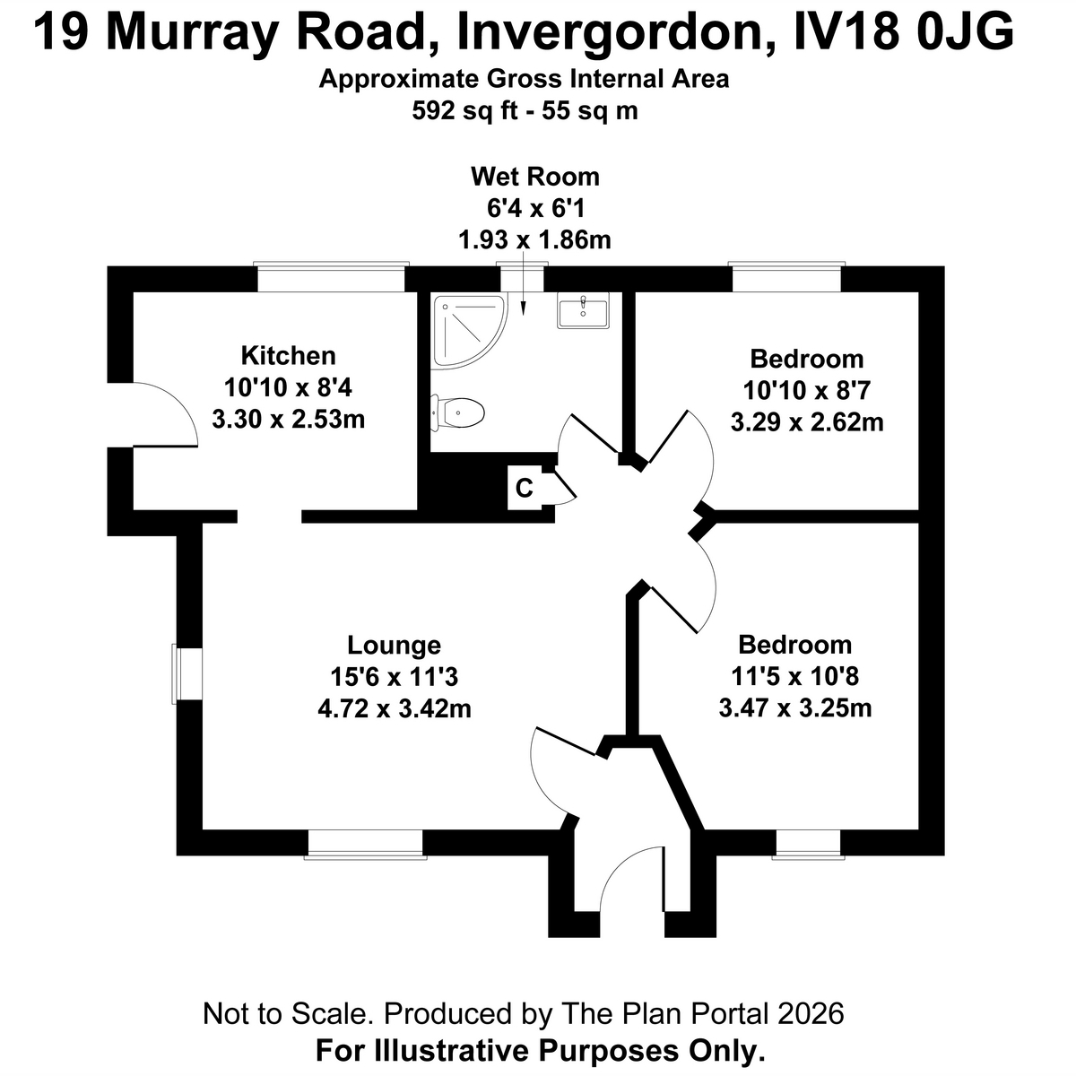 19, Murray Road, Invergordon floorplan