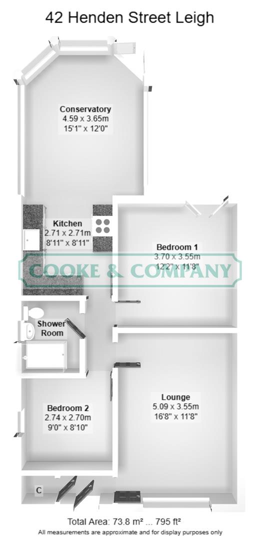 42, Hendon Street, Leigh floorplan