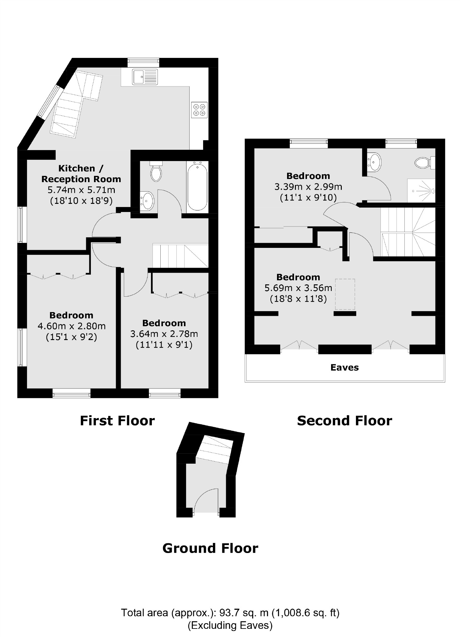 129A, Haydon Park Road, London floorplan