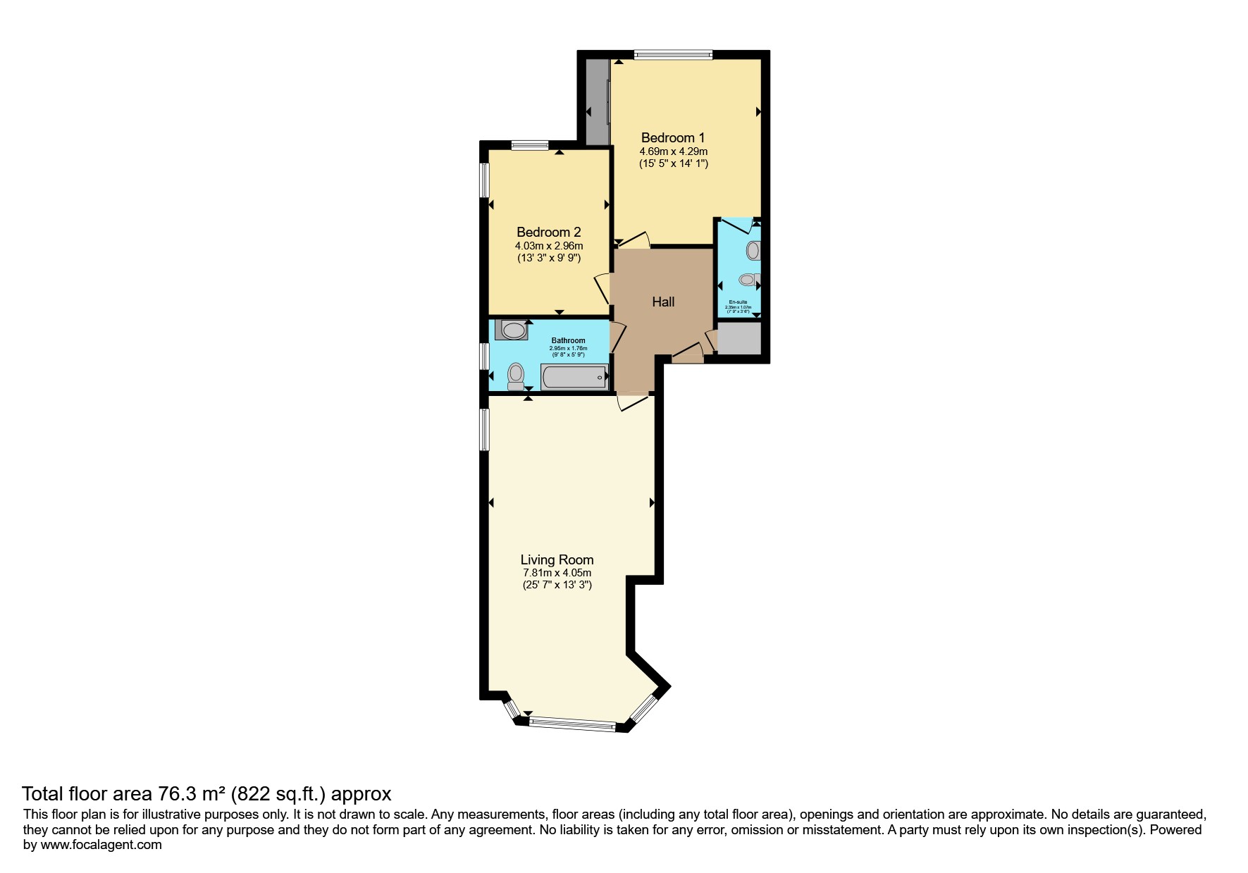 Flat 5, 87, Addiscombe Road, Croydon floorplan