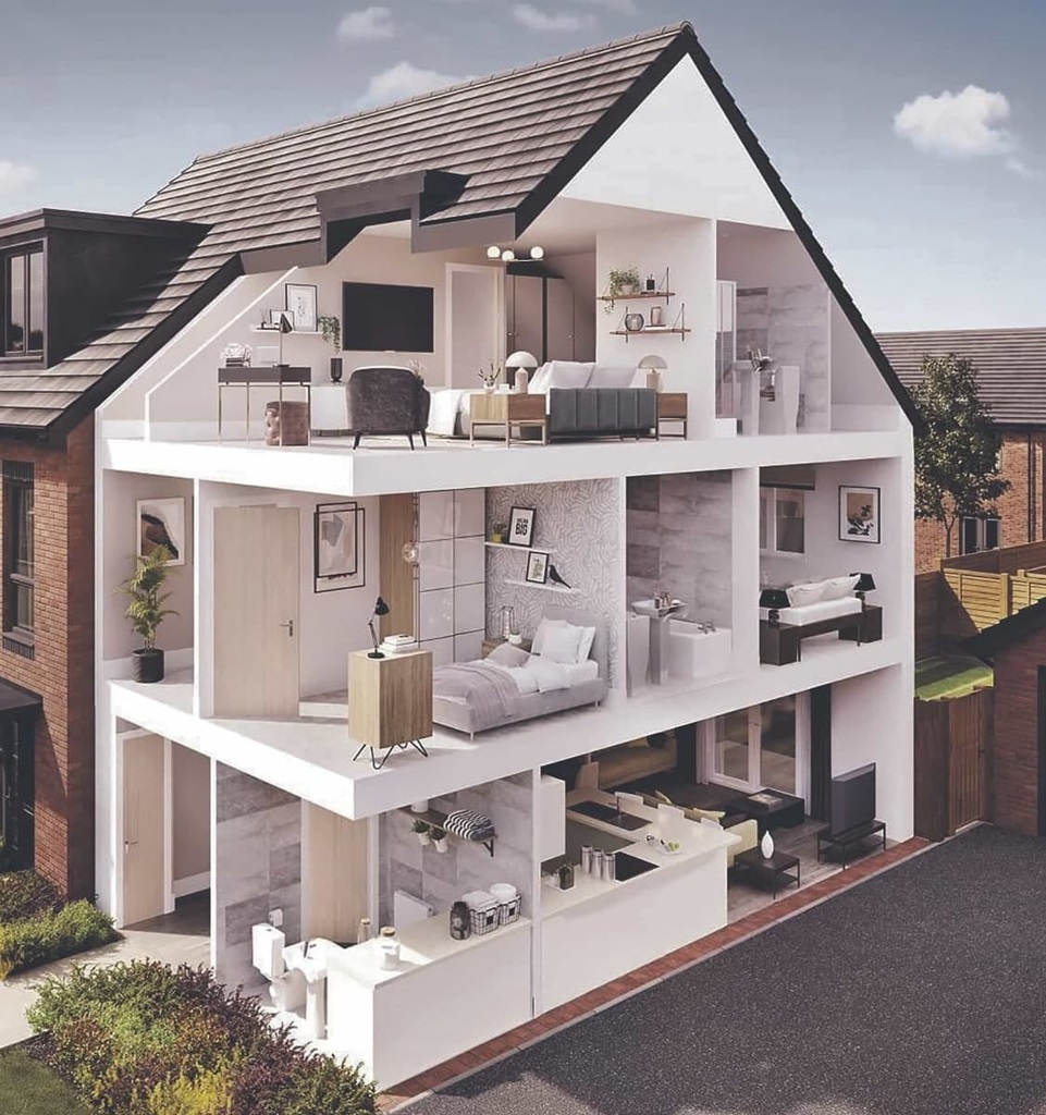 The Harrton - Plot 77, Stoneridge Hall, Stone Cellar Road, Usworth, Washington floorplan