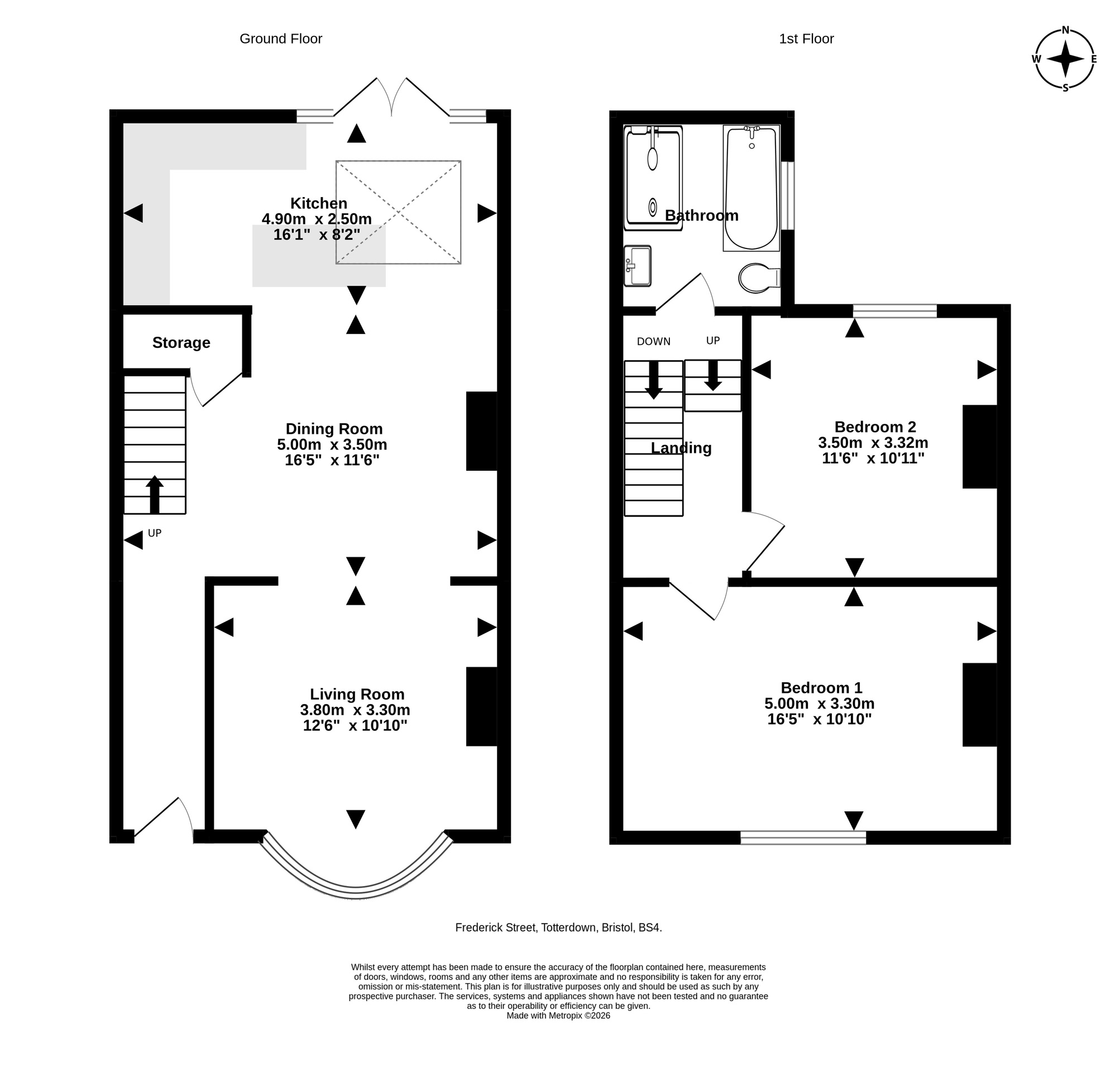 2 Frederick Street, Bristol floorplan