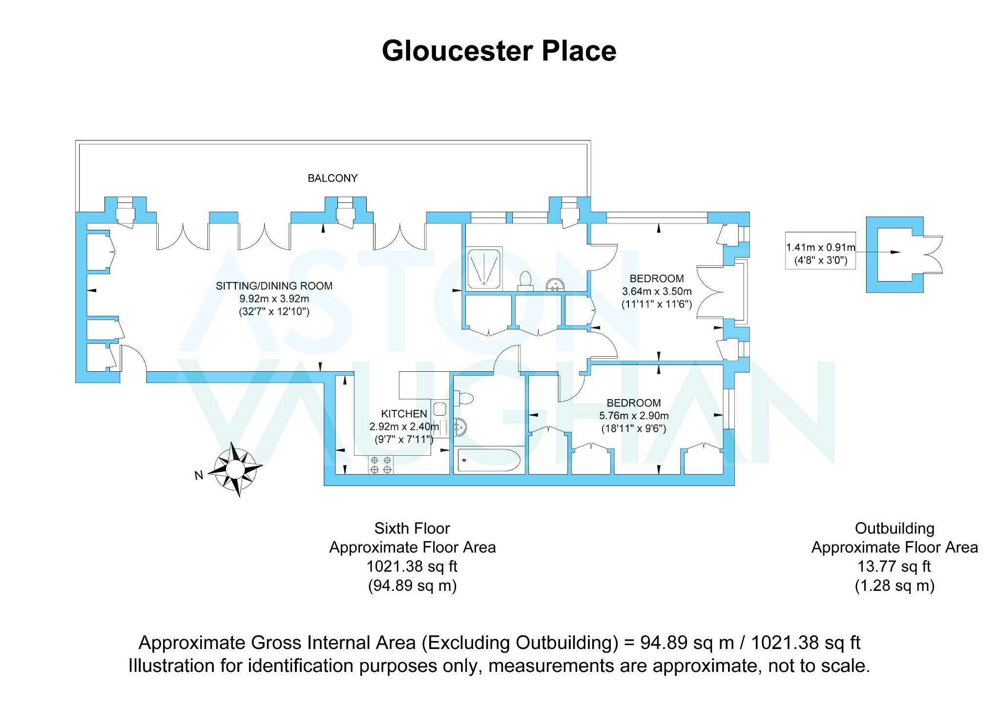 Flat 64, Rox, Brighton floorplan