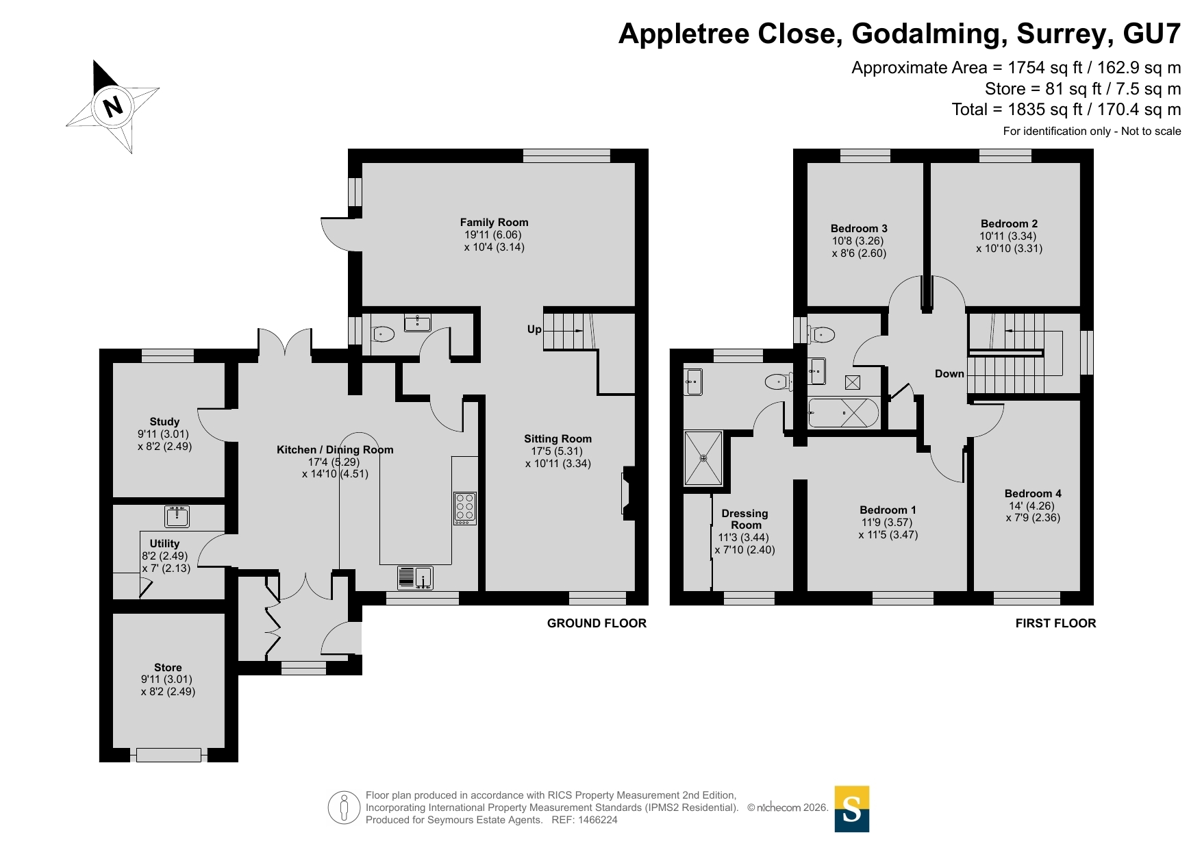 20, Appletree Close, Surrey floorplan