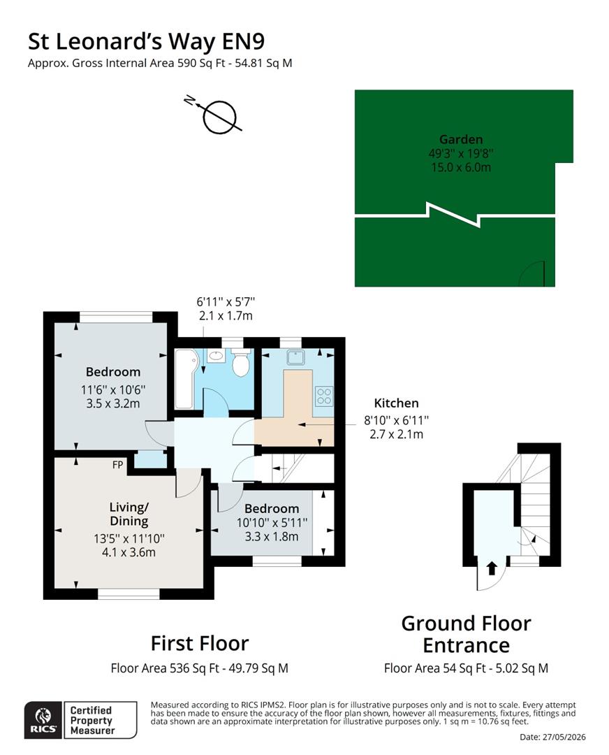3, St. Leonards Road, Waltham Abbey floorplan